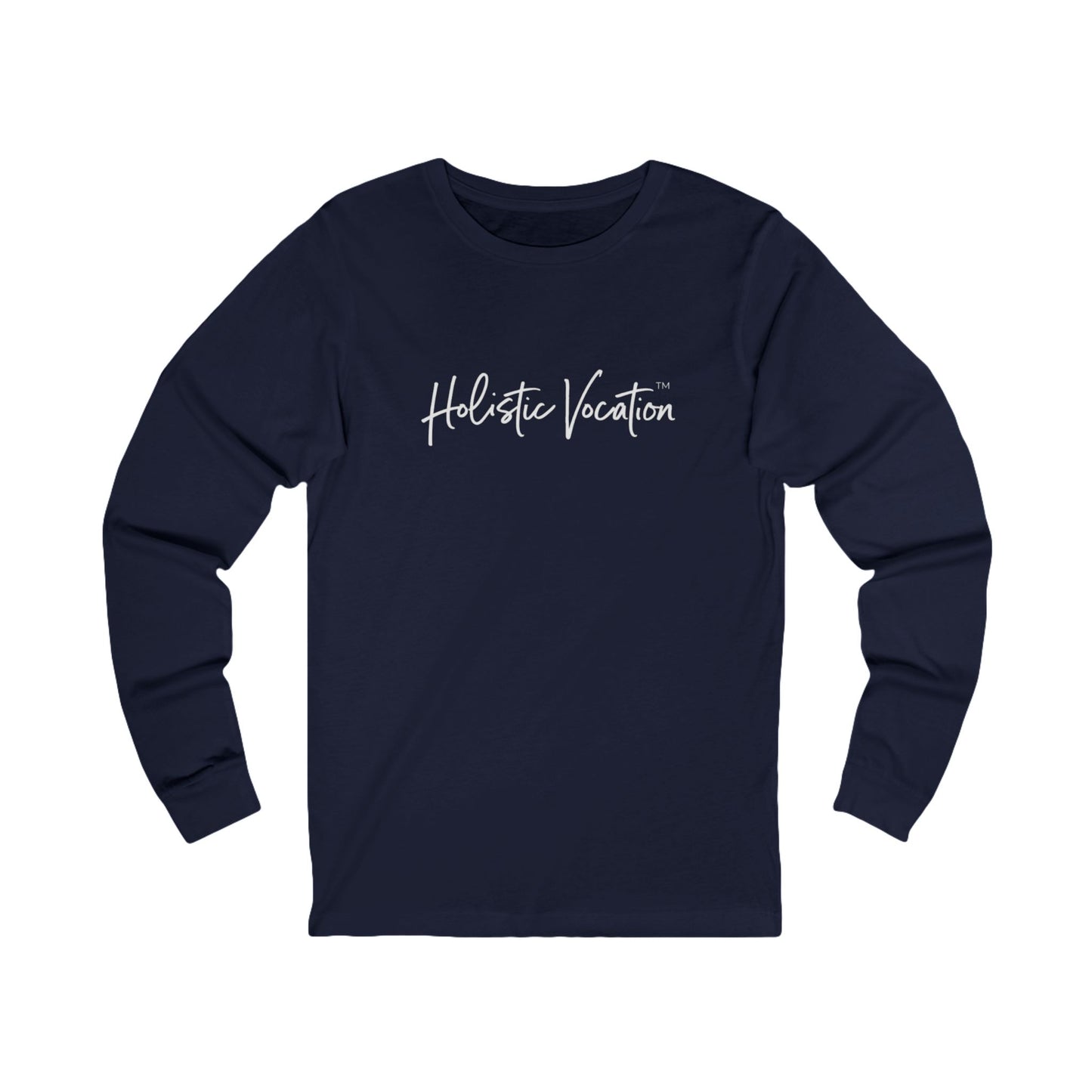 Holistic Vocation Long Sleeve Tee — “got purpose?” Wellness Shirt - White Design