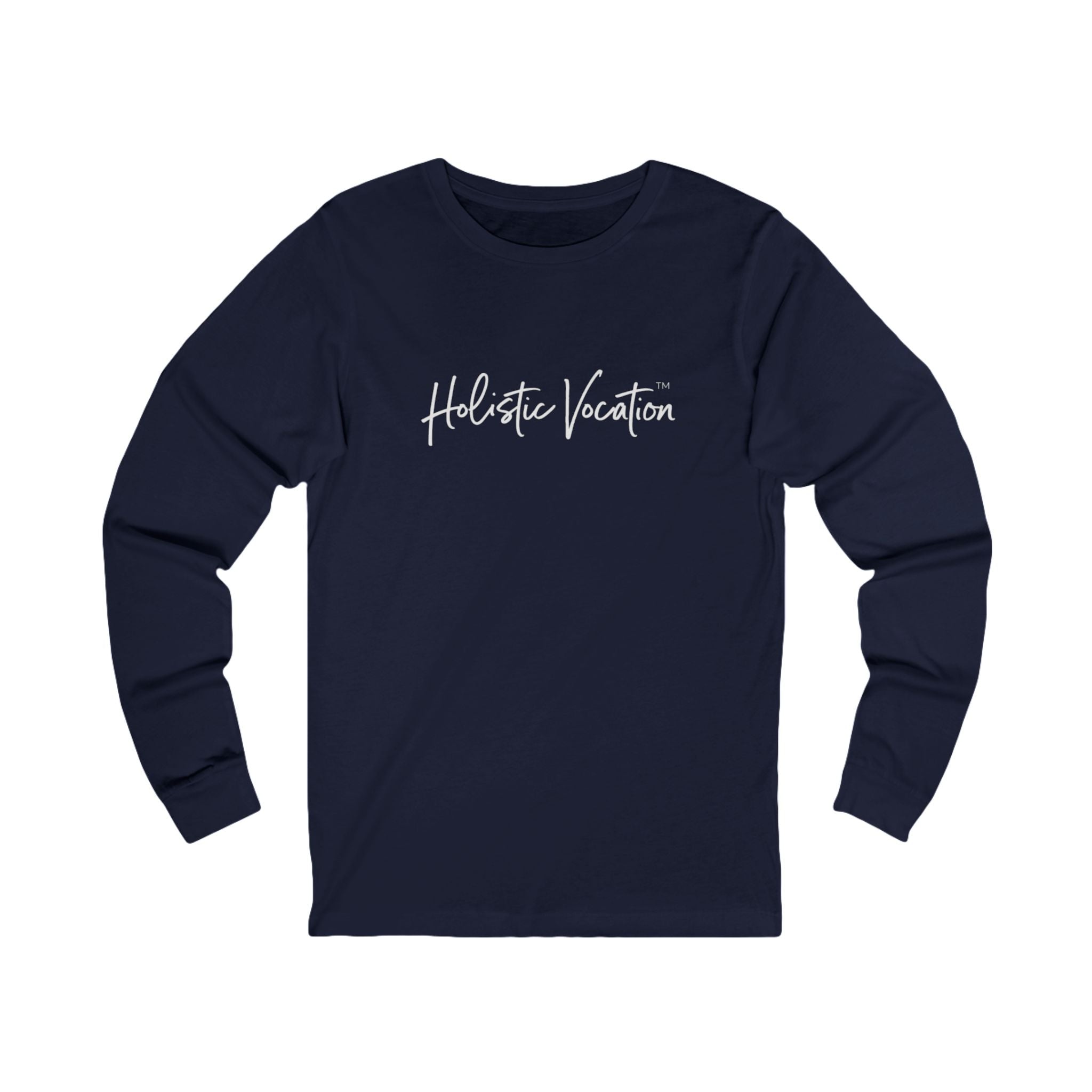 Holistic Vocation Long Sleeve Tee — “got purpose?” Wellness Shirt - White Design