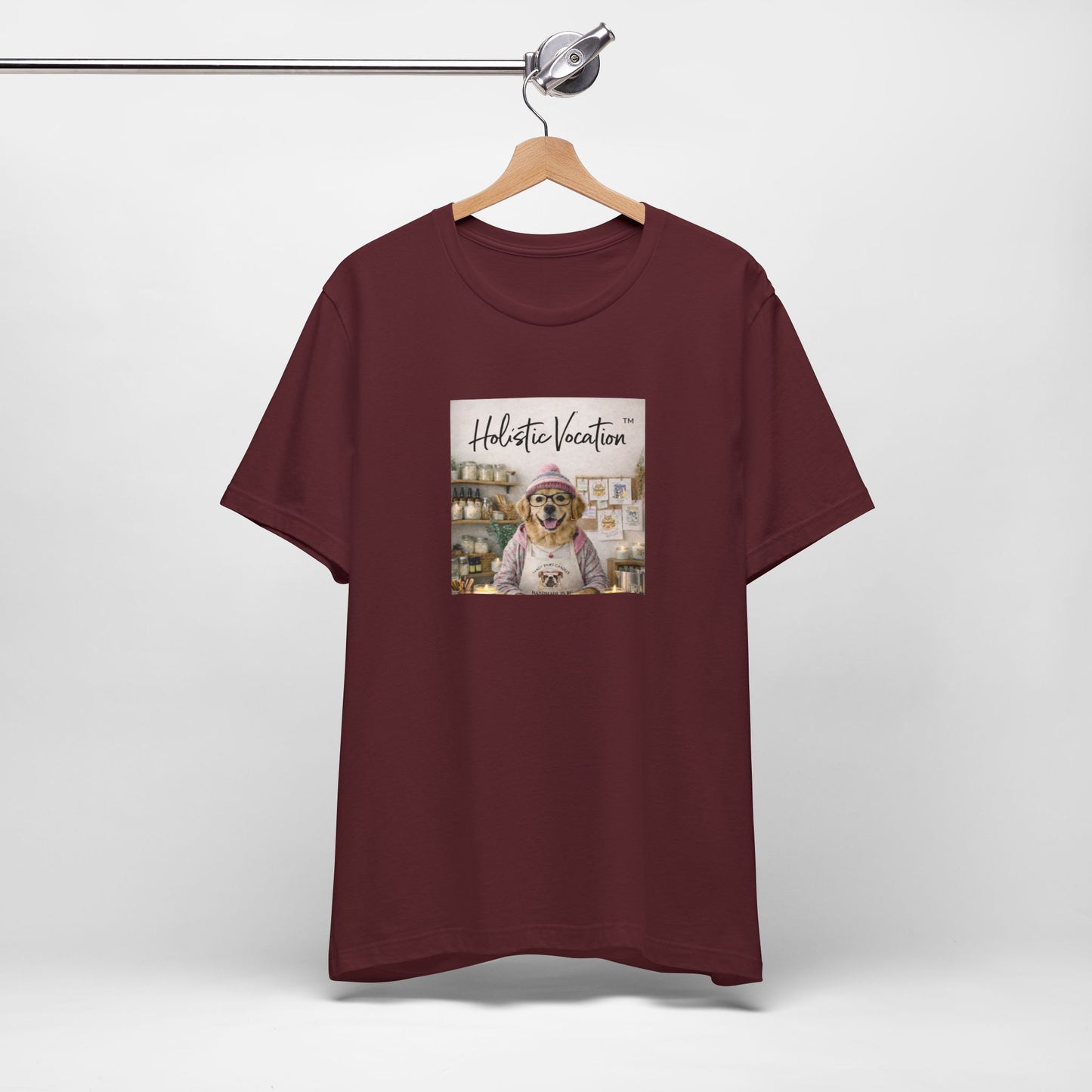 Dog Baker T‑Shirt — "Holistic Vocation" Cute Puppy Baker Graphic Tee