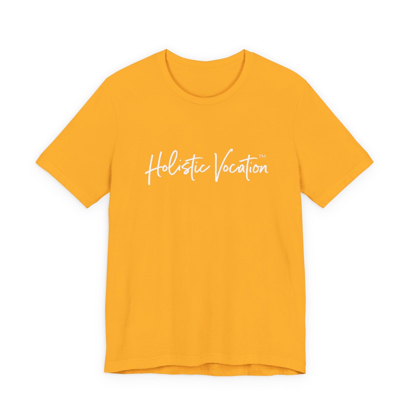Holistic Vocation Tee — Minimal Script Spiritual Wellness T‑Shirt