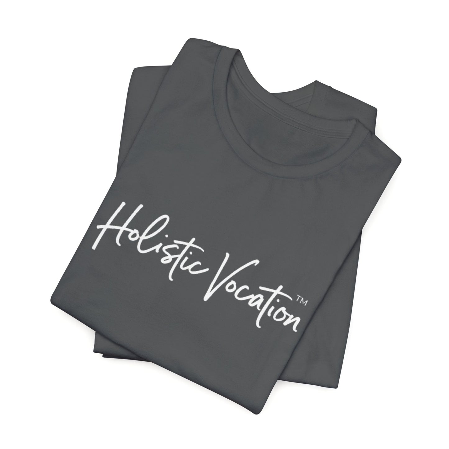 Holistic Vocation Tee — Minimal Script Spiritual Wellness T‑Shirt