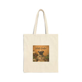 Honor your vocation Tote Bag — Pug Cotton Canvas Tote, Cute Travel Beach Market Bag