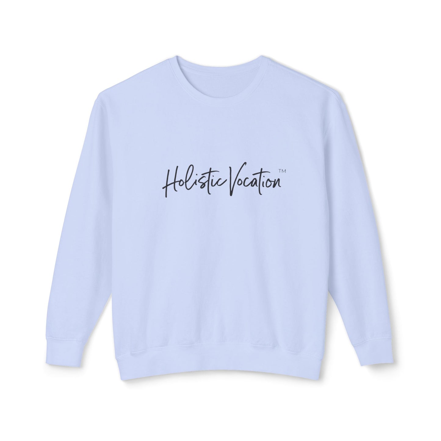 Crewneck Sweatshirt — 'Holistic Vocation' Front + 'got purpose?' Back Minimal Motivational Pullover