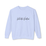 Crewneck Sweatshirt — 'Holistic Vocation' Front + 'got purpose?' Back Minimal Motivational Pullover
