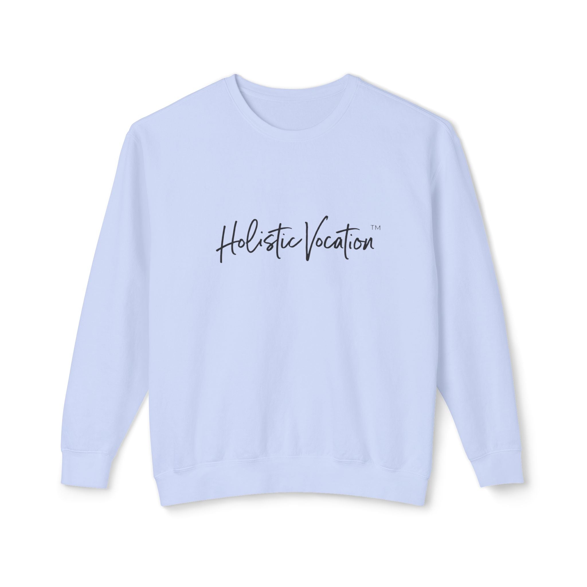 Crewneck Sweatshirt — 'Holistic Vocation' Front + 'got purpose?' Back Minimal Motivational Pullover