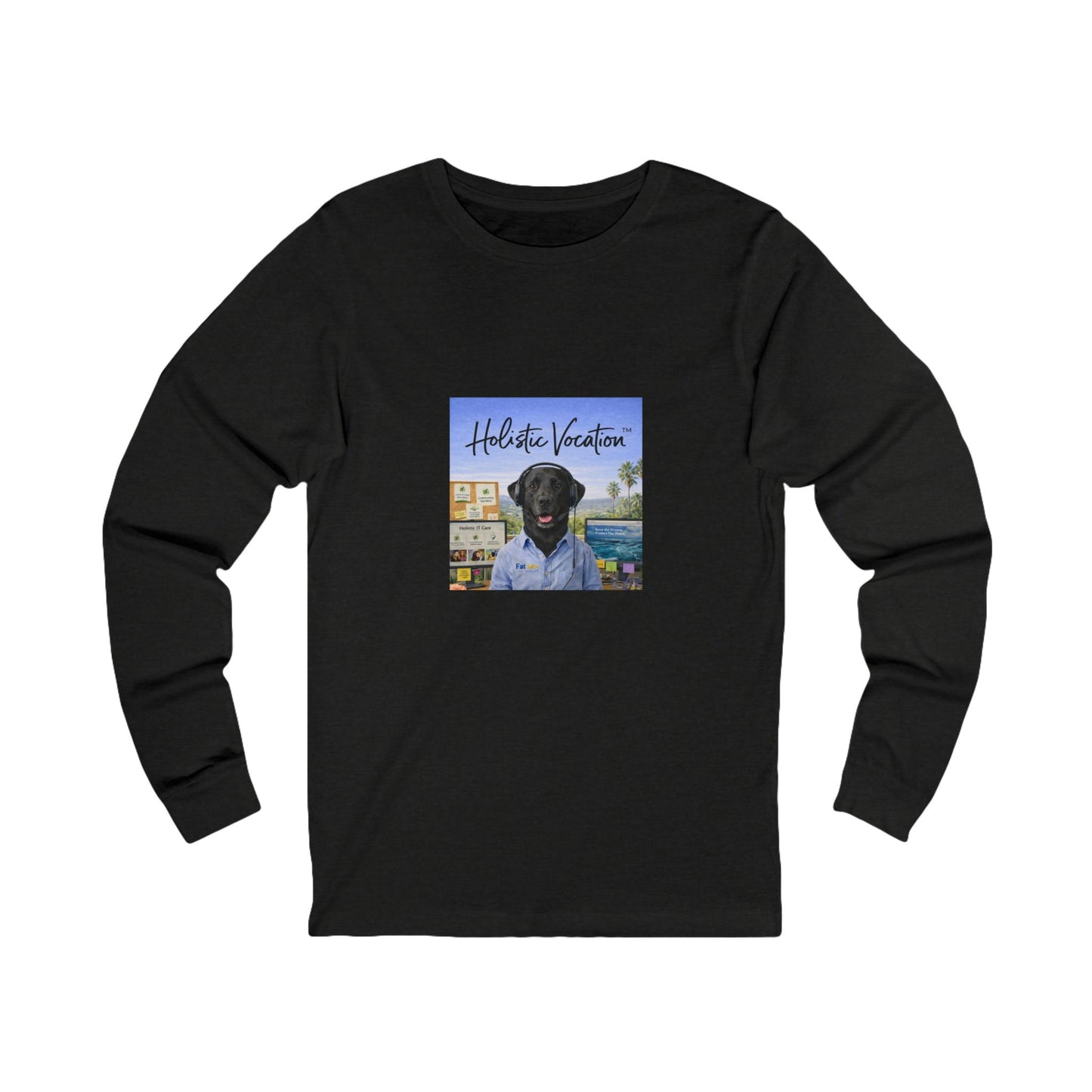 Honor your vocation Long Sleeve Tee — Scenic Dog Portrait Beach Shirt