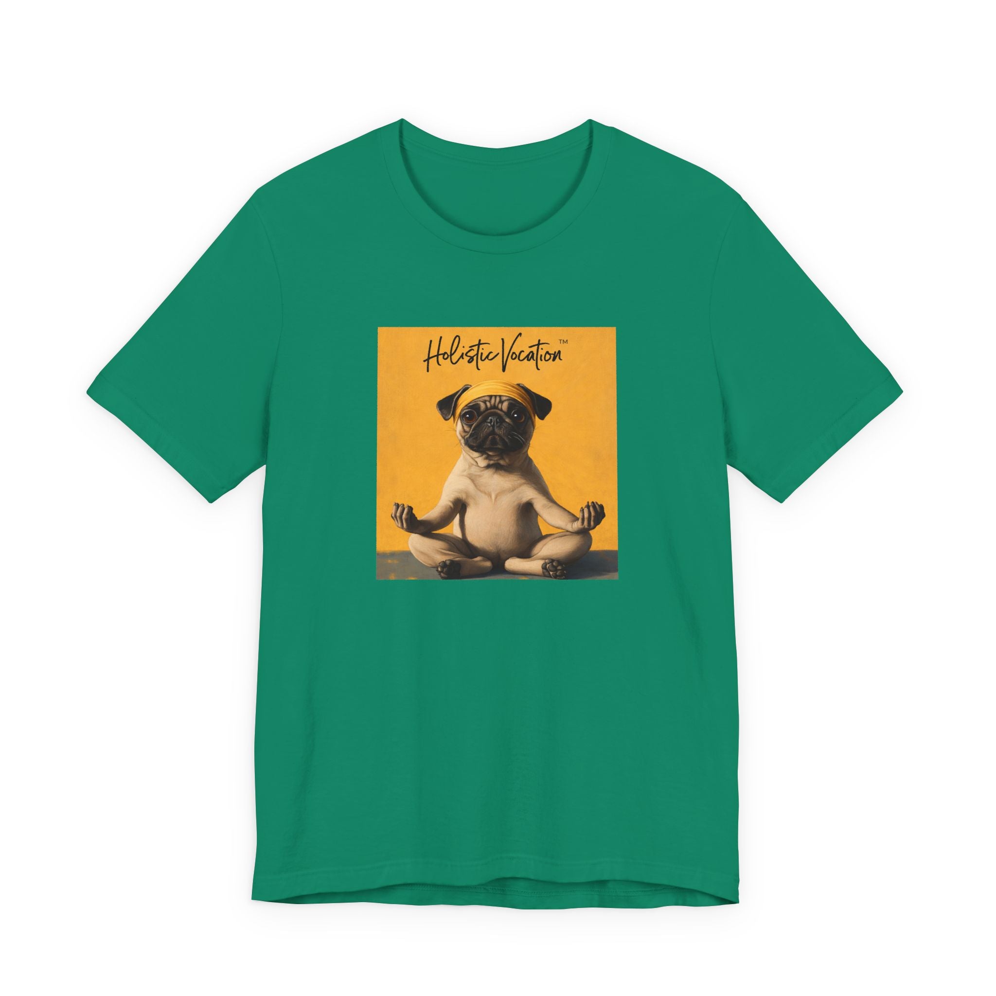 Honor your vocation Pug Meditation Tee - "Holistic Vocation" Graphic T-Shirt