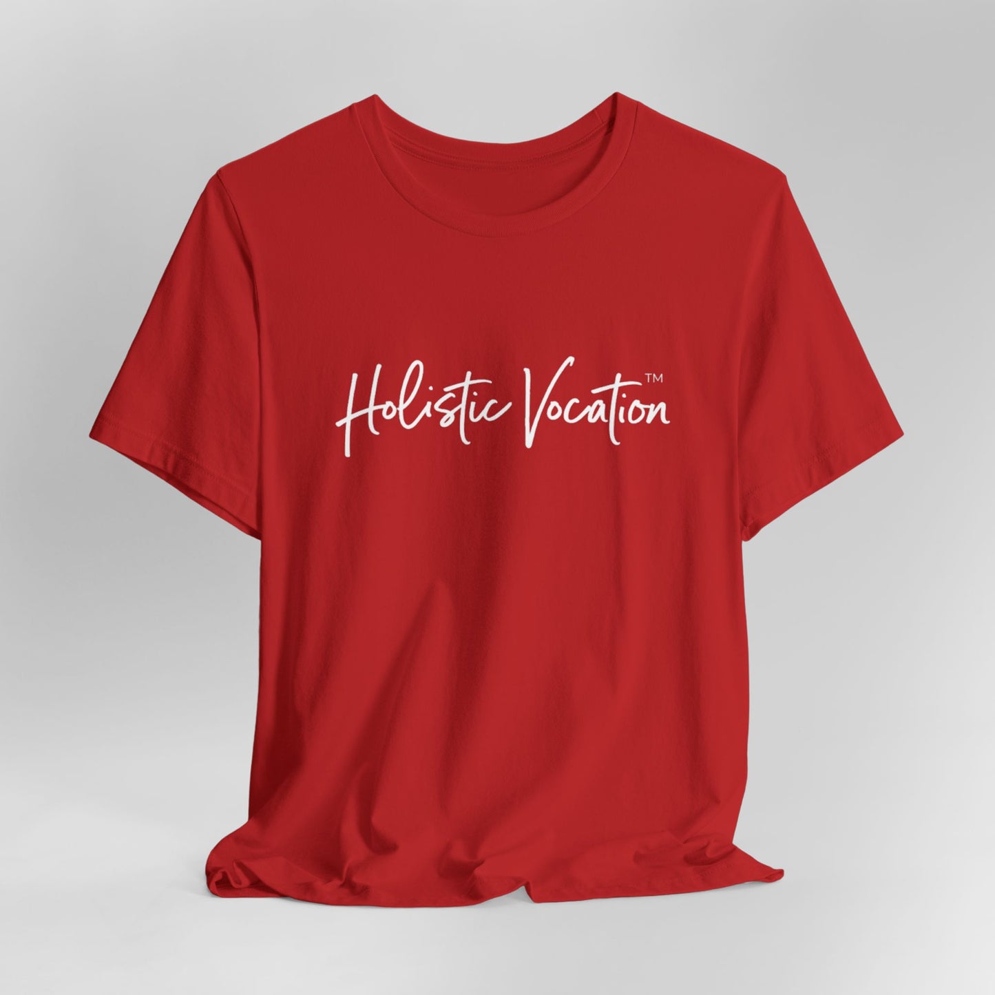 Holistic Vocation Tee — Minimal Script Spiritual Wellness T‑Shirt