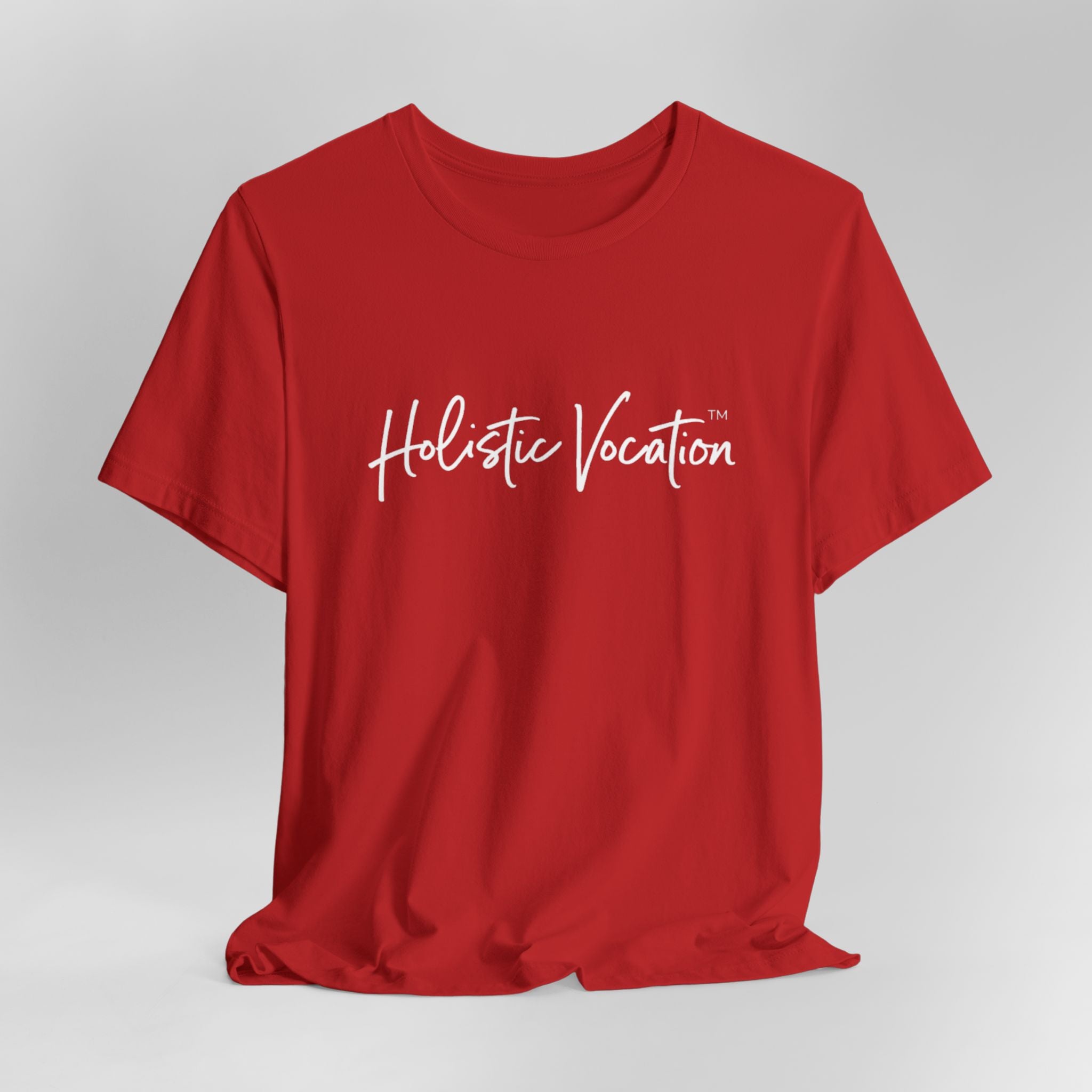 Holistic Vocation Tee — Minimal Script Spiritual Wellness T‑Shirt