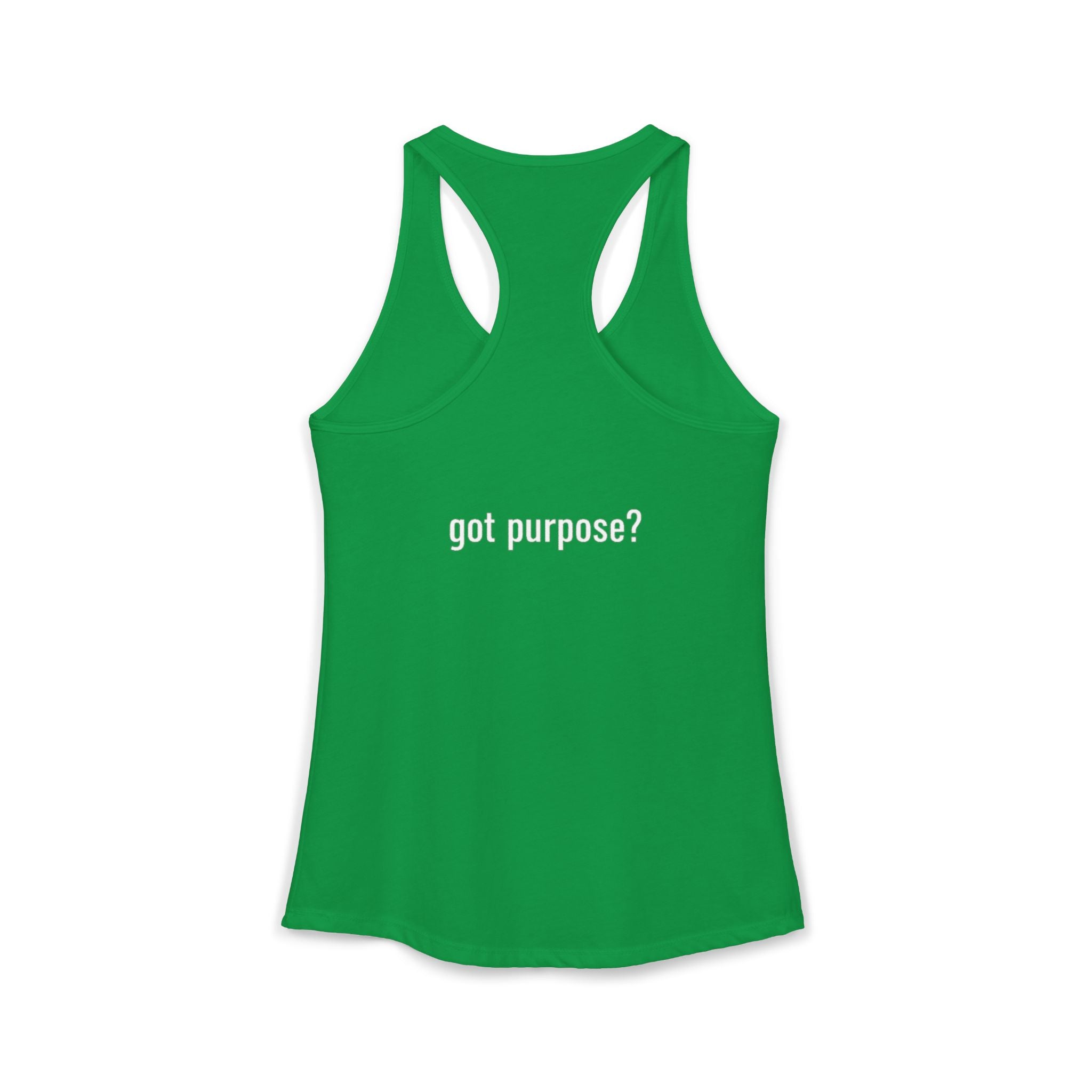 Women's Ideal Racerback Tank - White Design