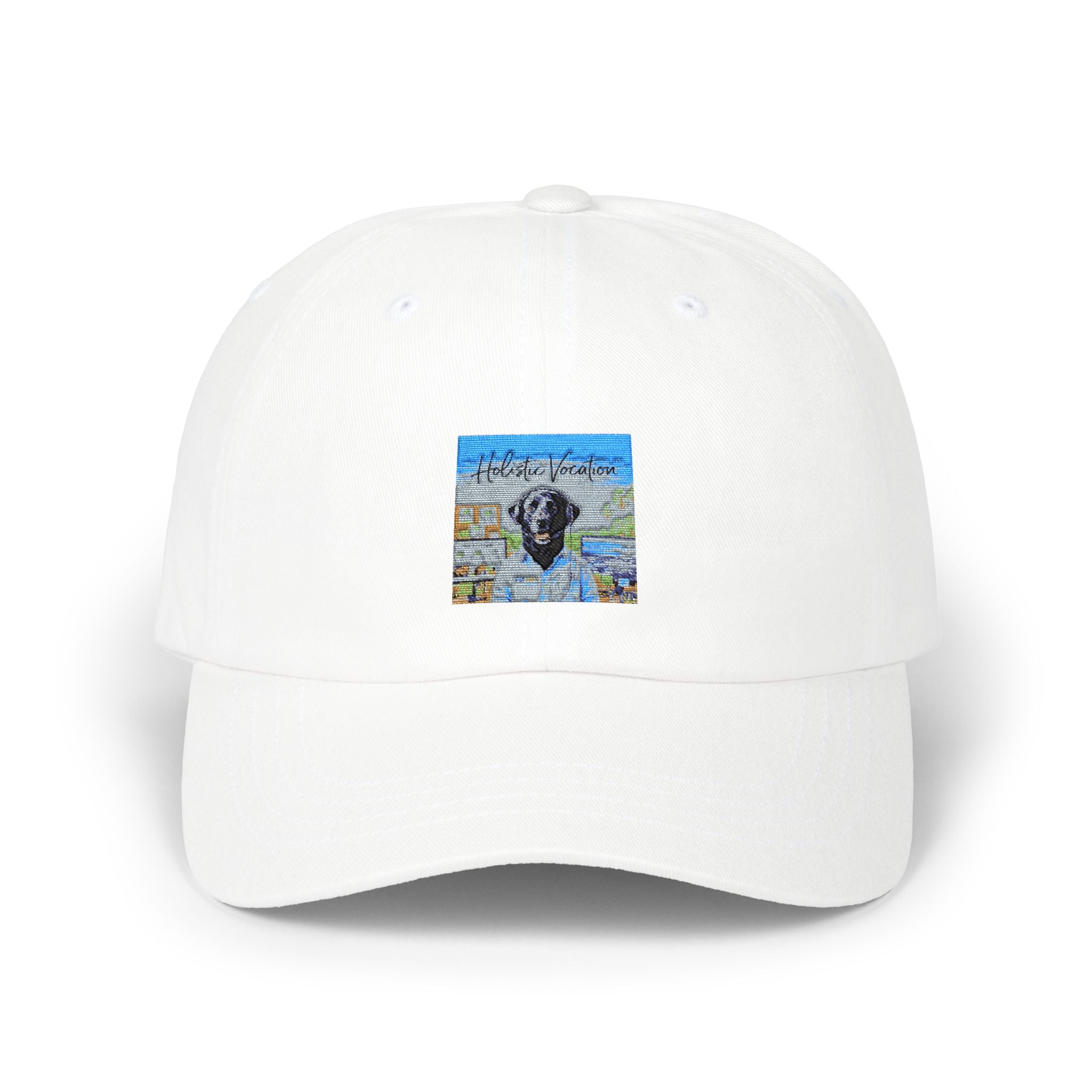 Honor your vocation Dad Cap with Mosaic Sheep Art Embroidery — Cute Farm Animal Baseball Hat