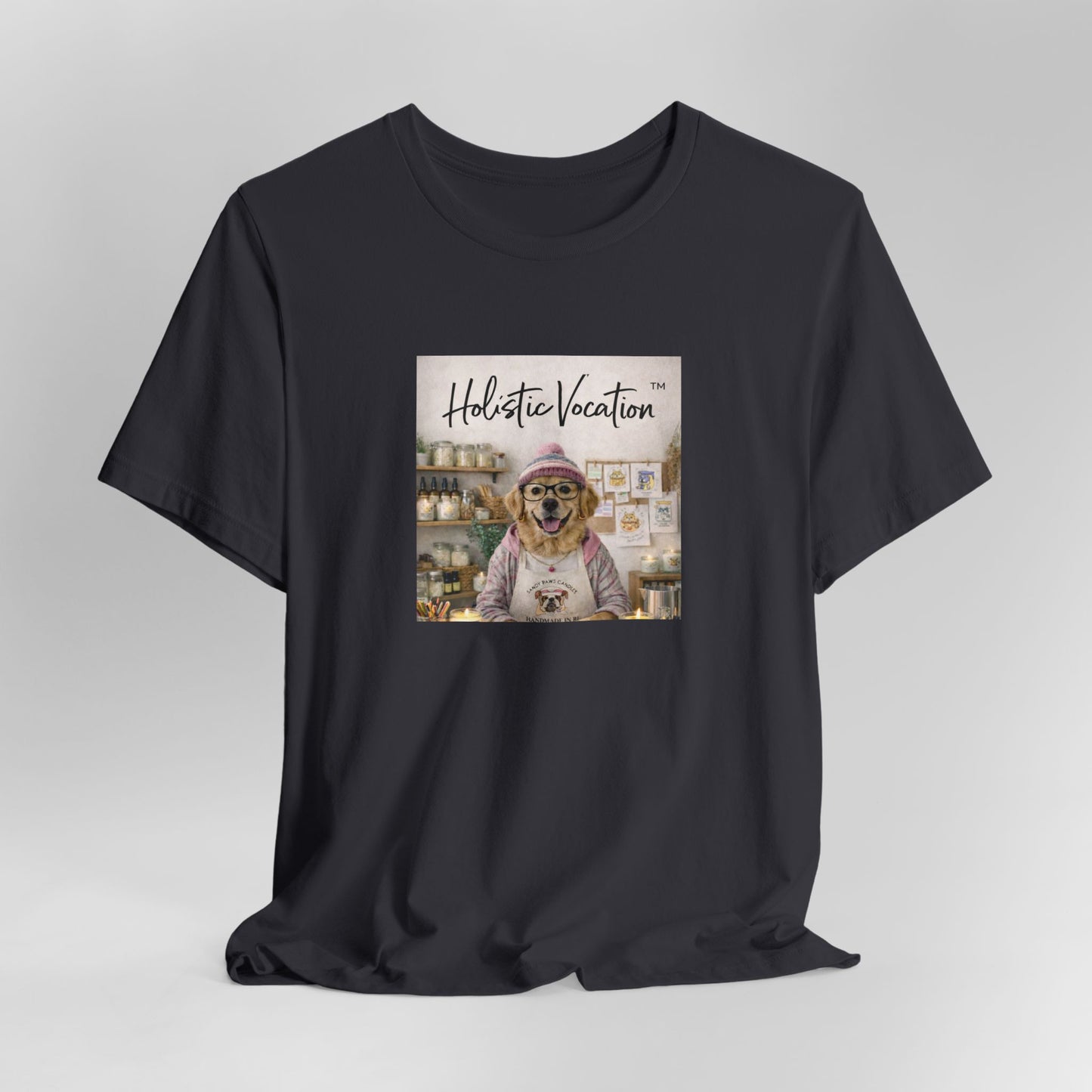 Dog Baker T‑Shirt — "Holistic Vocation" Cute Puppy Baker Graphic Tee