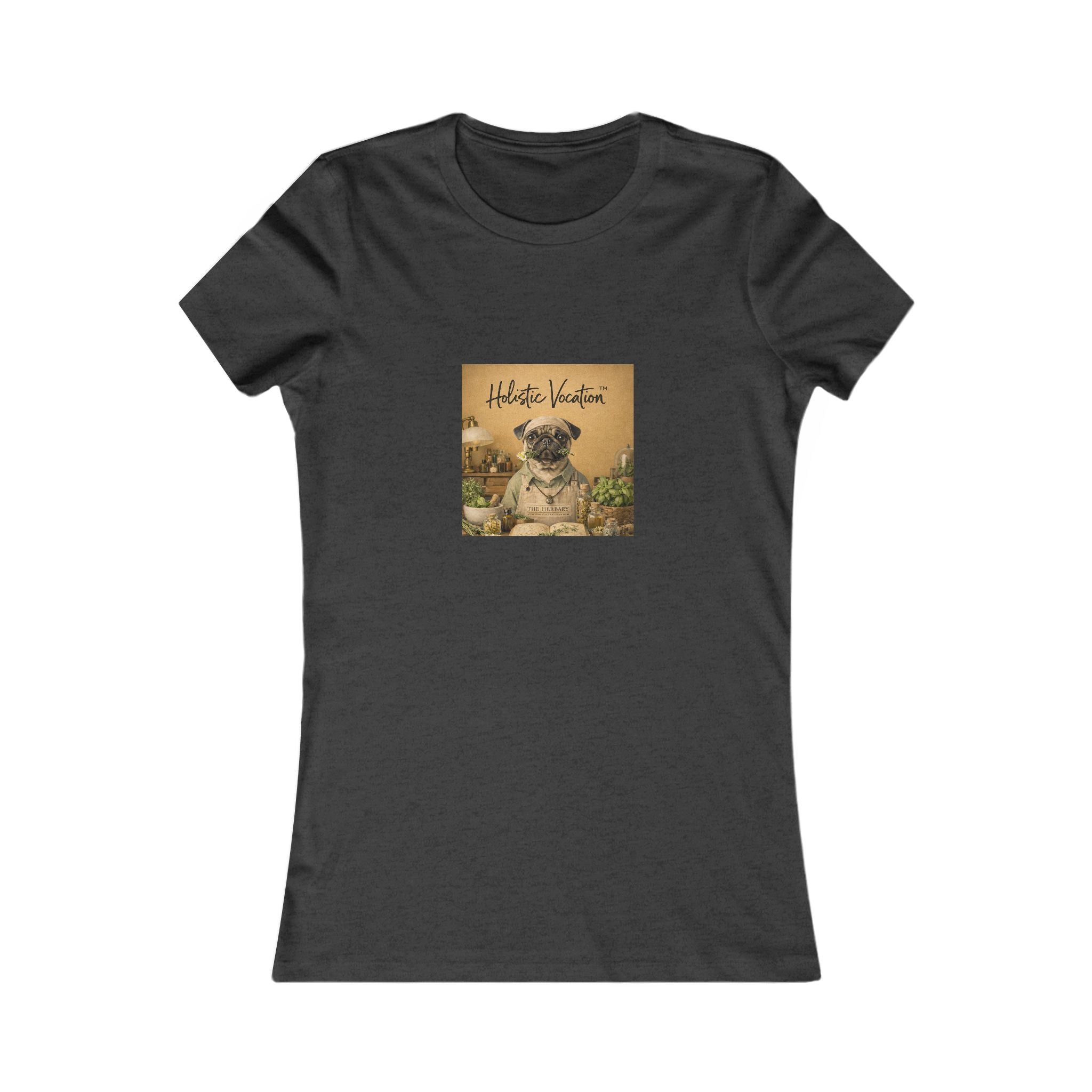 Vintage Pug Tee – 'This Is Heaven' Women's Graphic Shirt