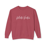 Crewneck Sweatshirt — 'Holistic Vocation' Front + 'got purpose?' Back Minimal Motivational Pullover