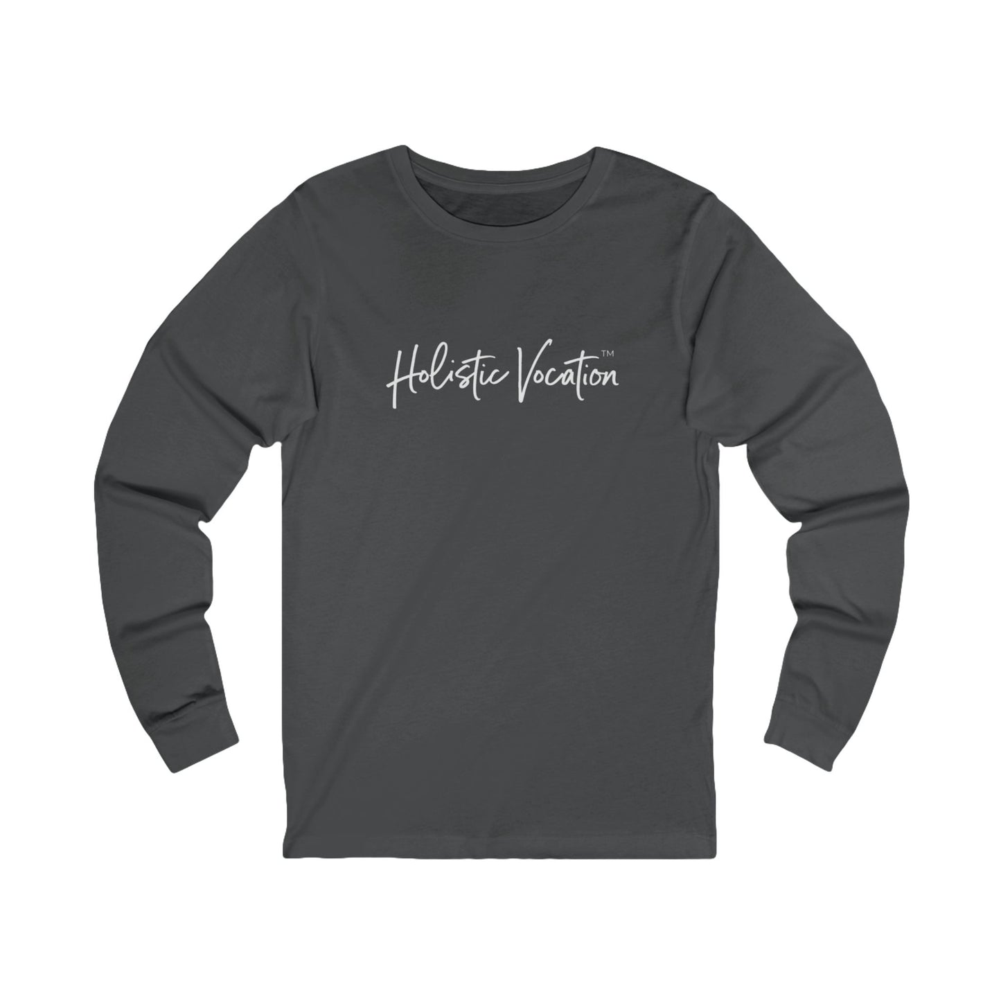 Holistic Vocation Long Sleeve Tee — “got purpose?” Wellness Shirt - White Design