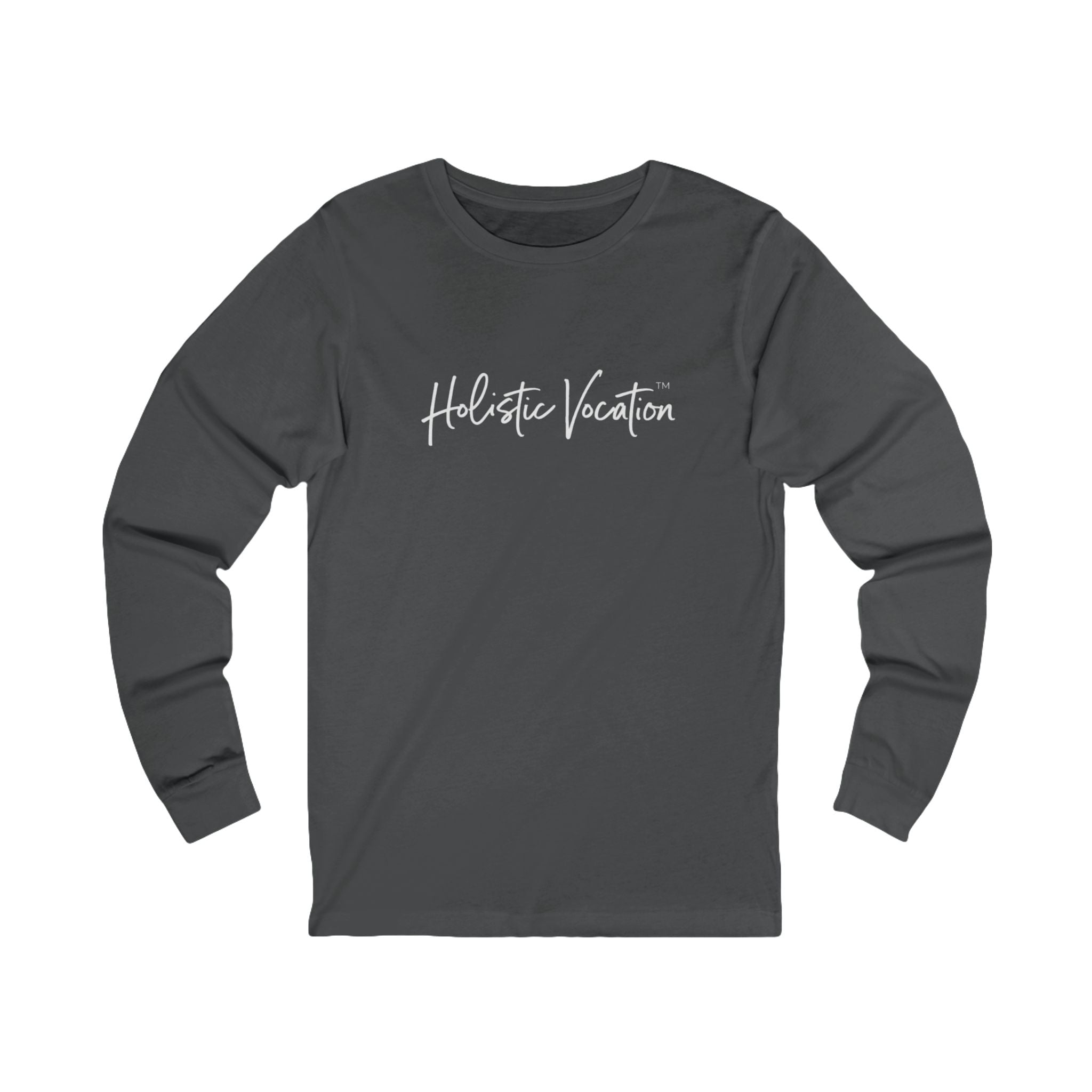 Holistic Vocation Long Sleeve Tee — “got purpose?” Wellness Shirt - White Design