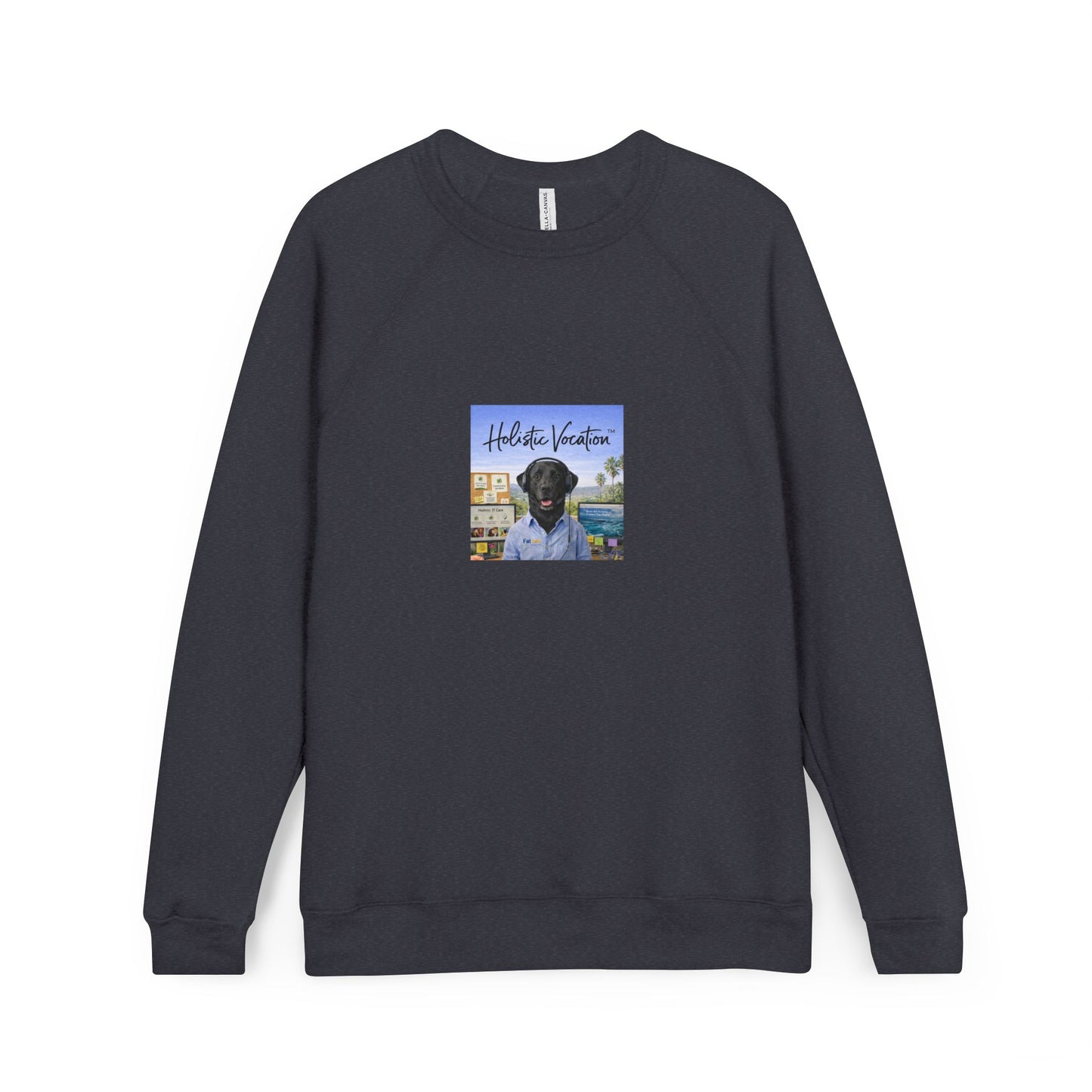 Honor your vocation Raglan Sweatshirt — “Absolute Vibes” Graphic Crewneck