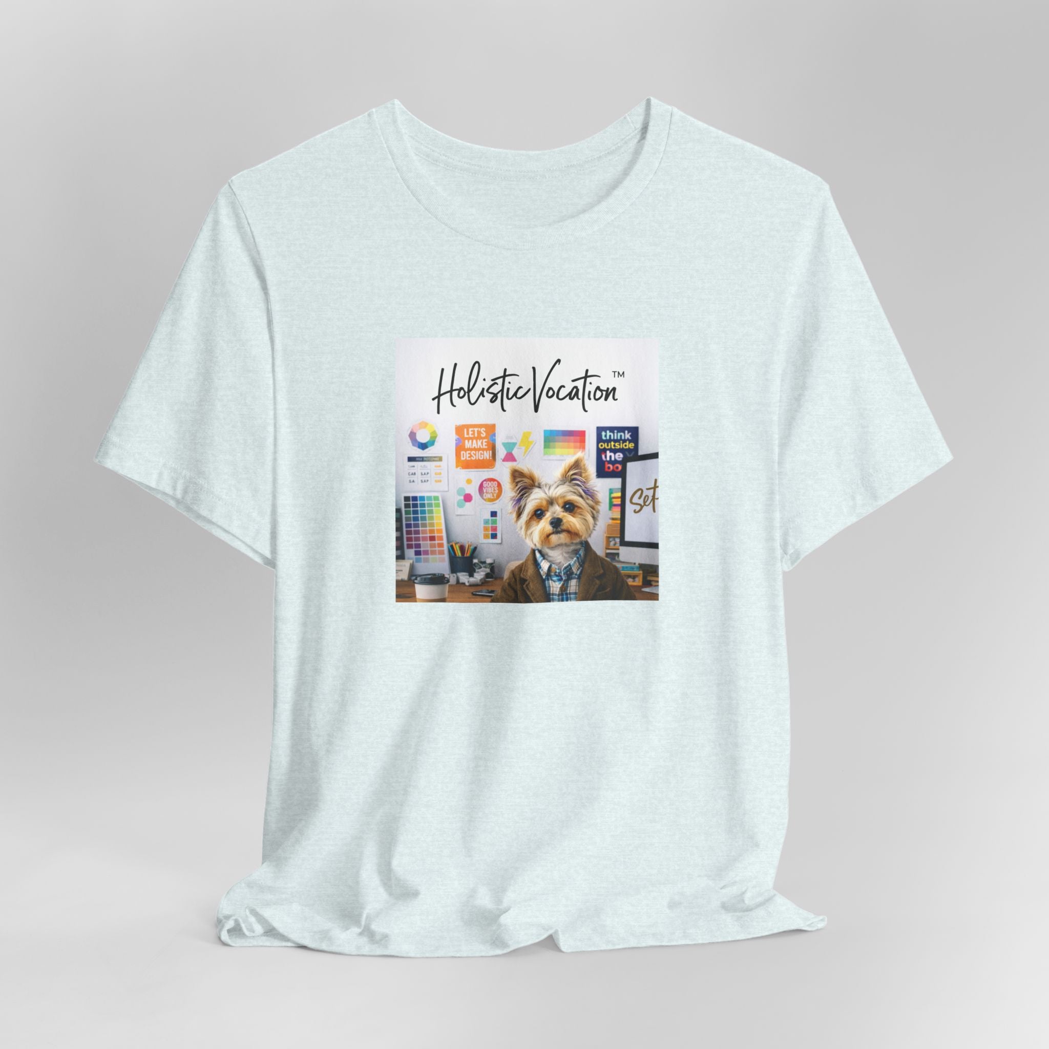 Honor your vocation Yoga Dog T-Shirt – Cute Office Pup Graphic Tee