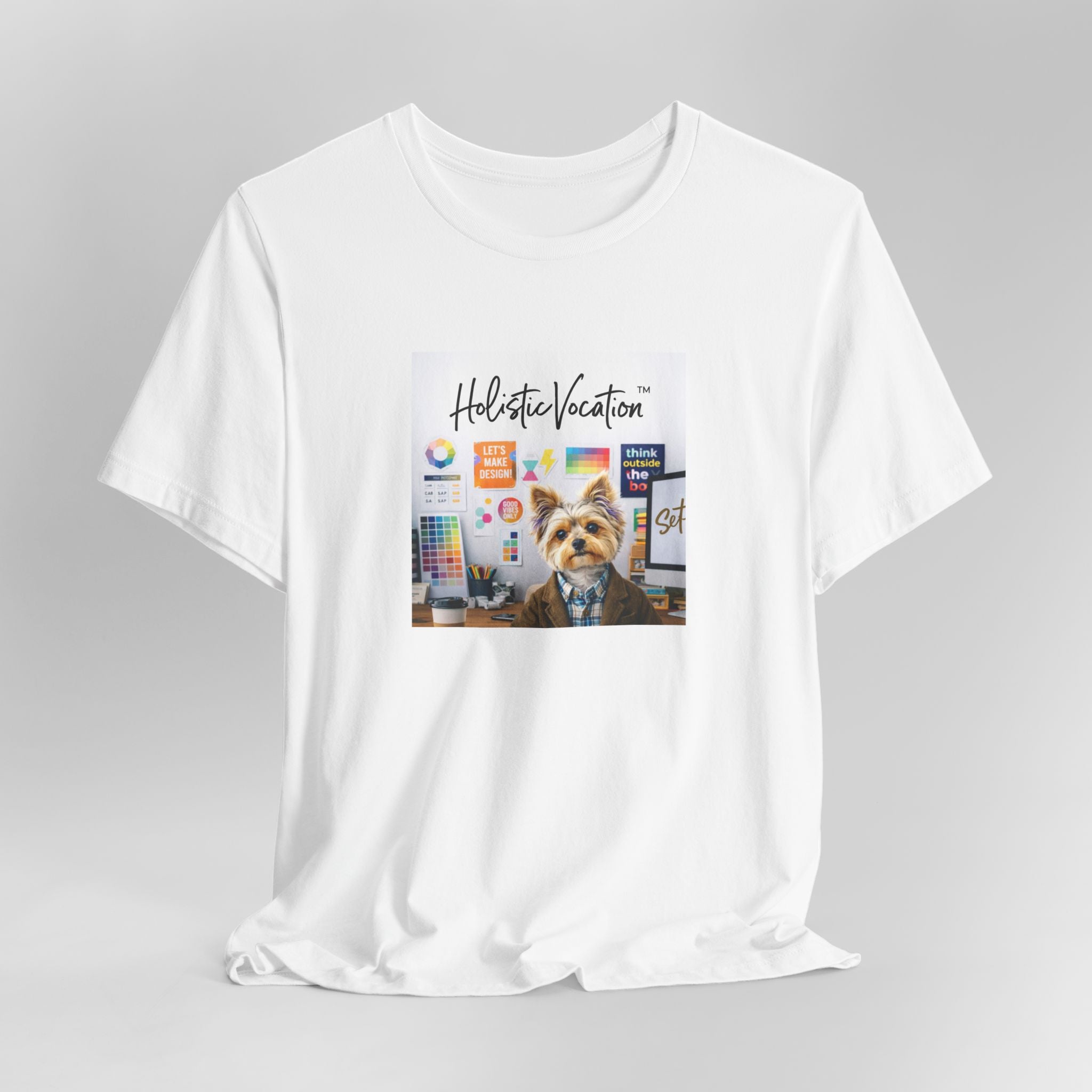 Honor your vocation Yoga Dog T-Shirt – Cute Office Pup Graphic Tee
