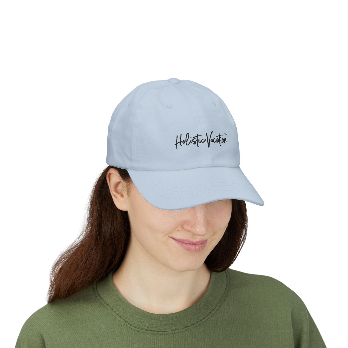 Holistic Vocation Dad Cap — Minimal Script Embroidered Baseball Hat