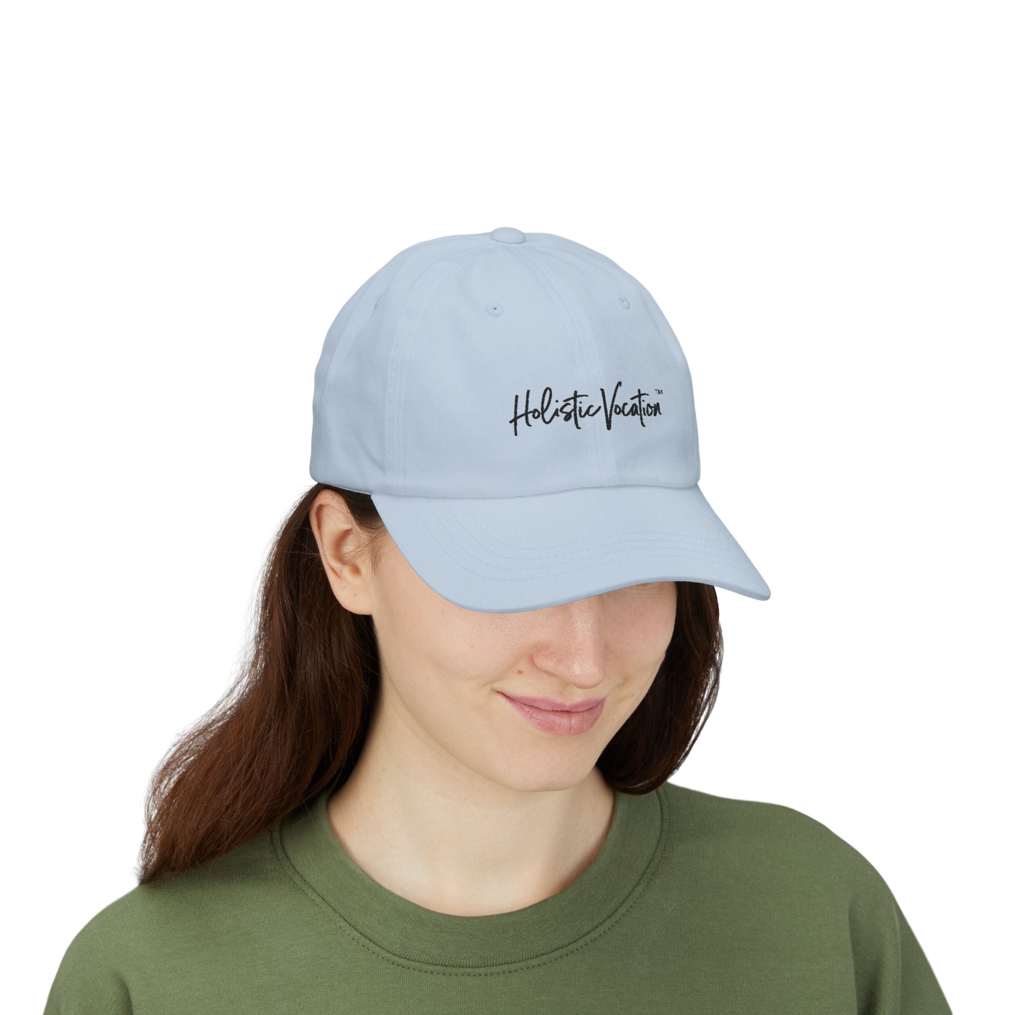 Holistic Vocation Dad Cap — Minimal Script Embroidered Baseball Hat