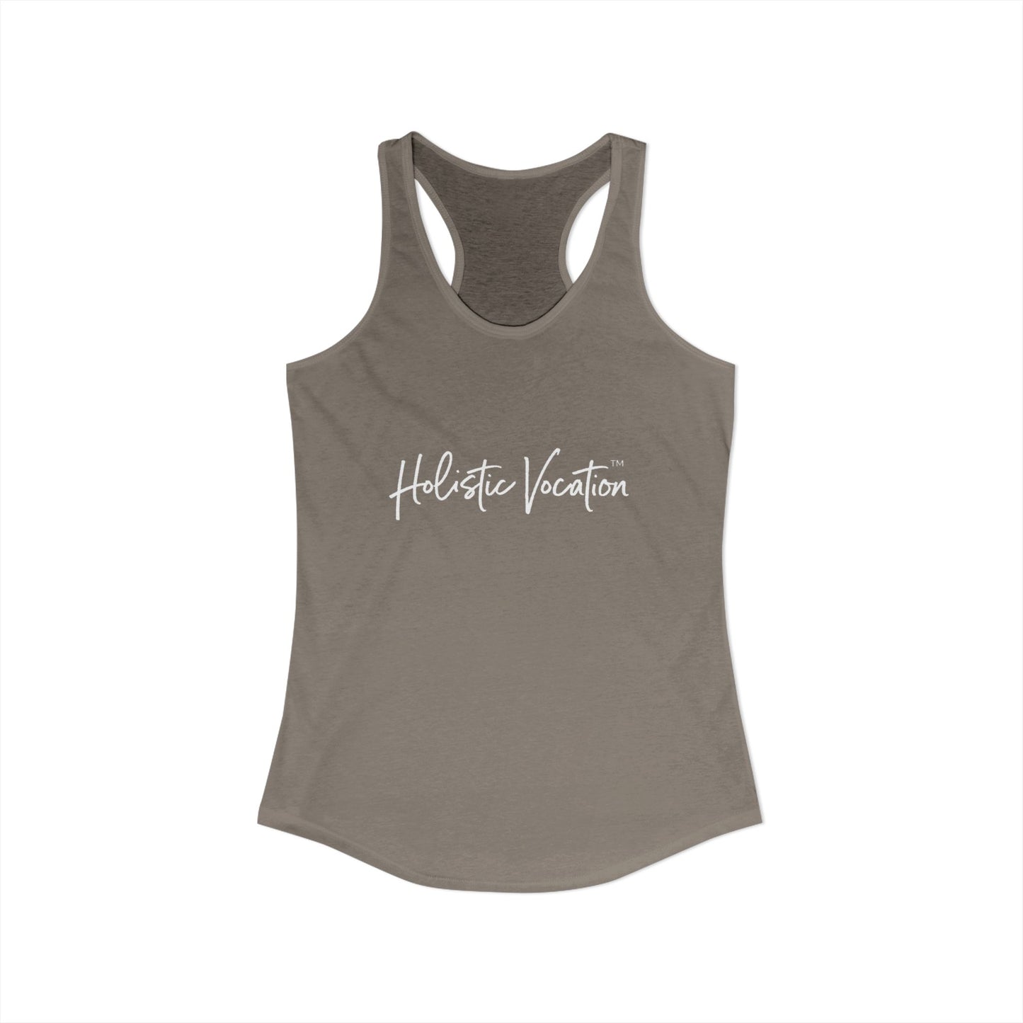 Women's Ideal Racerback Tank - White Design
