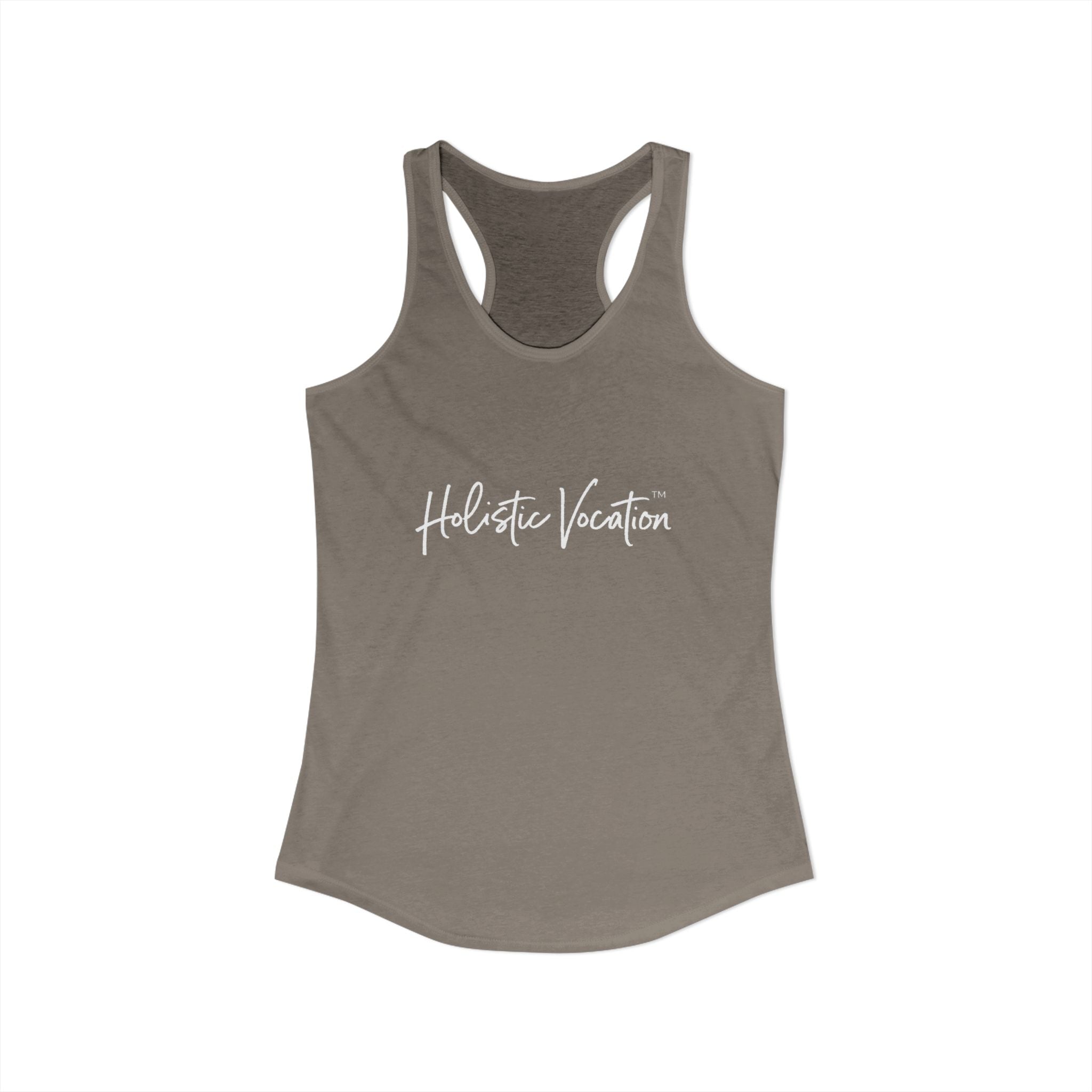 Women's Ideal Racerback Tank - White Design