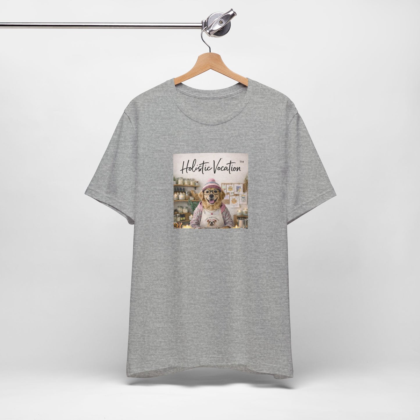 Dog Baker T‑Shirt — "Holistic Vocation" Cute Puppy Baker Graphic Tee