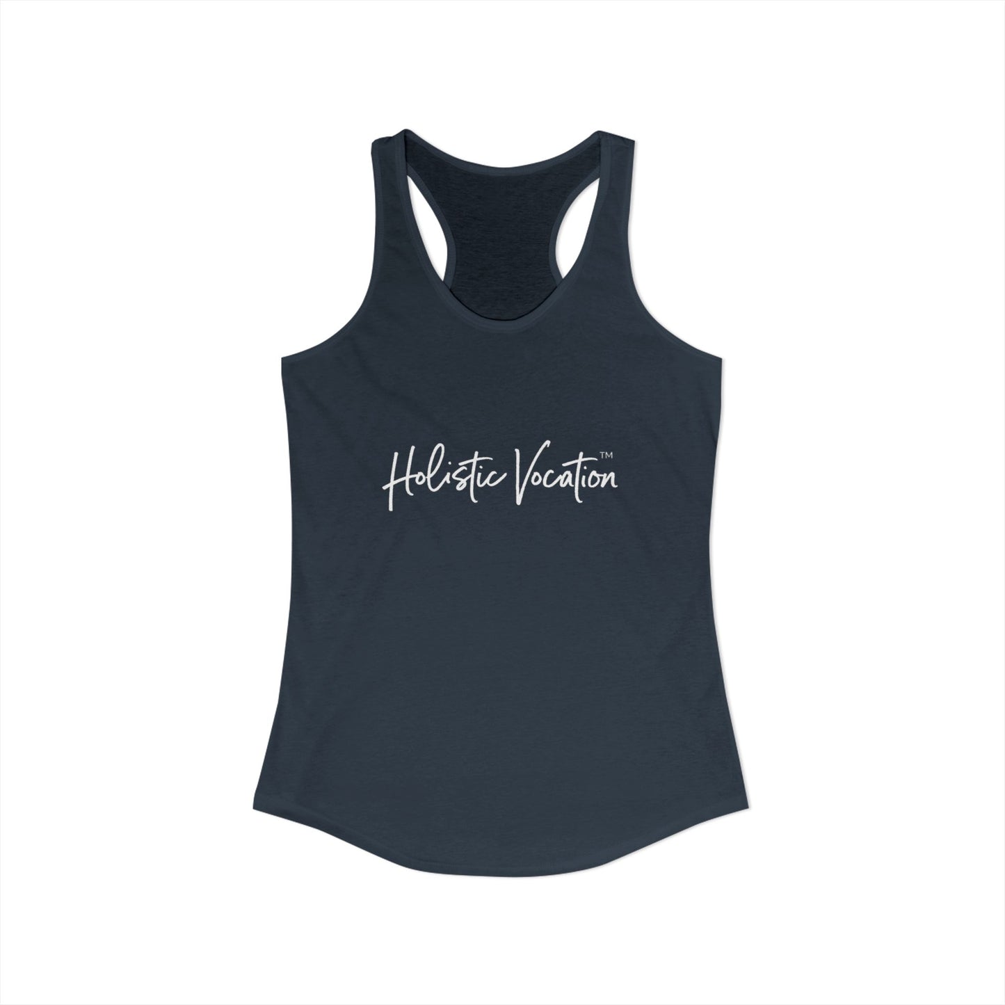Women's Ideal Racerback Tank - White Design