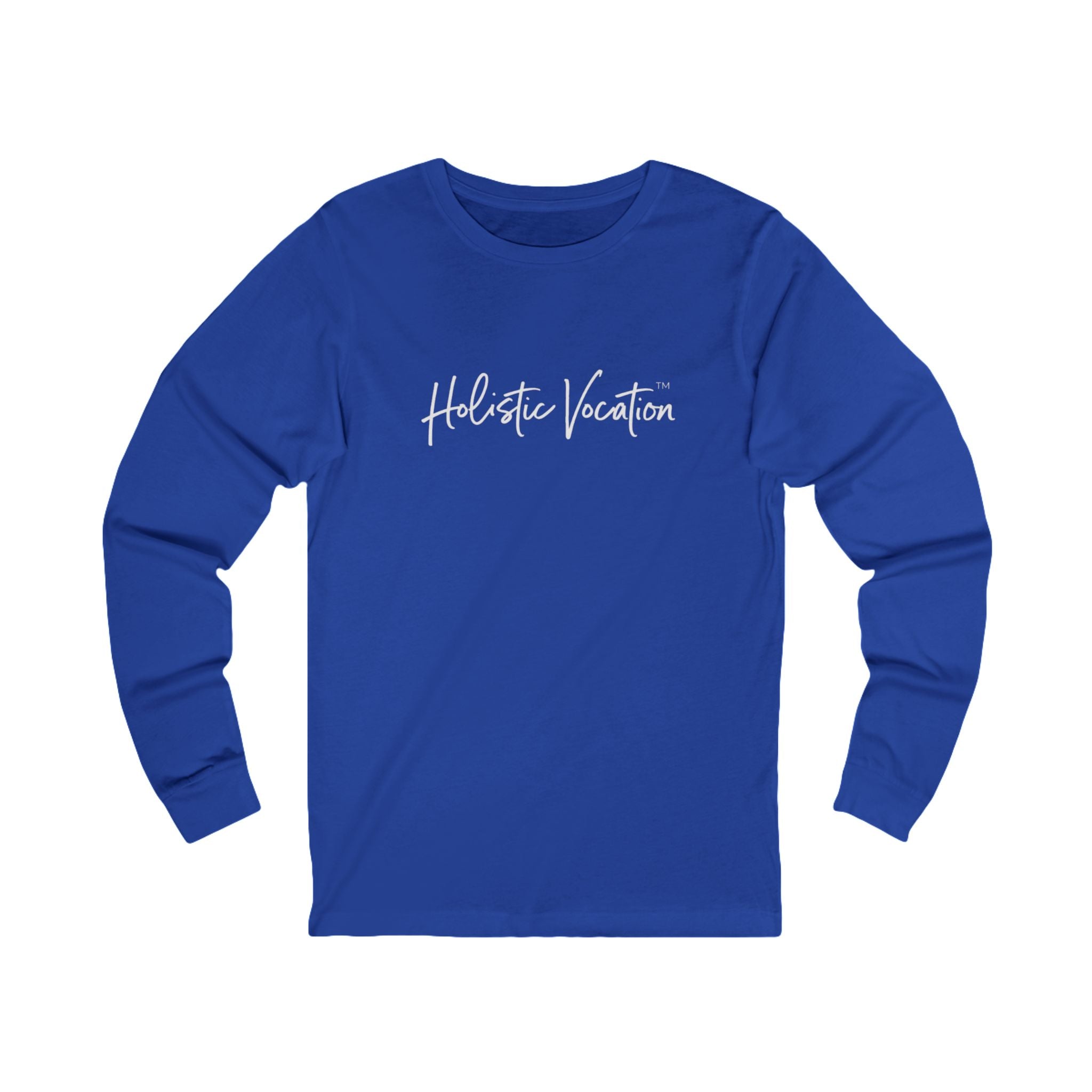 Holistic Vocation Long Sleeve Tee — “got purpose?” Wellness Shirt - White Design