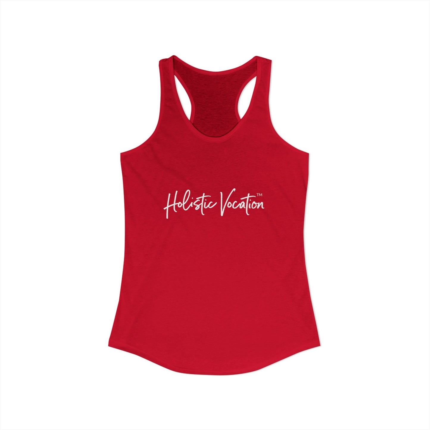 Women's Ideal Racerback Tank - White Design