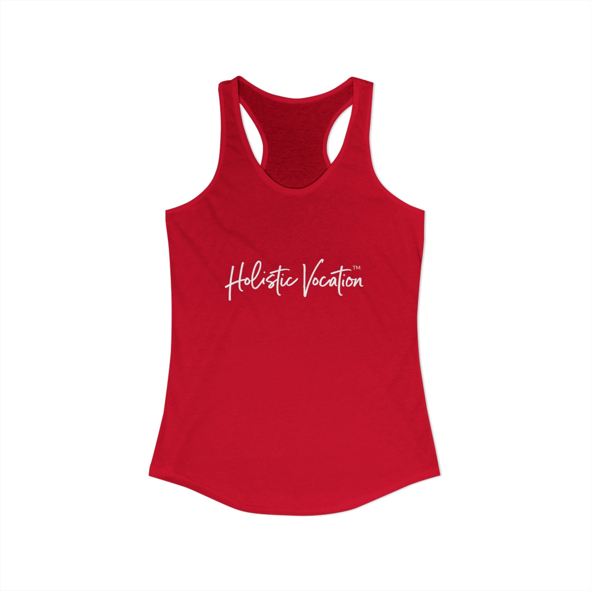 Women's Ideal Racerback Tank - White Design