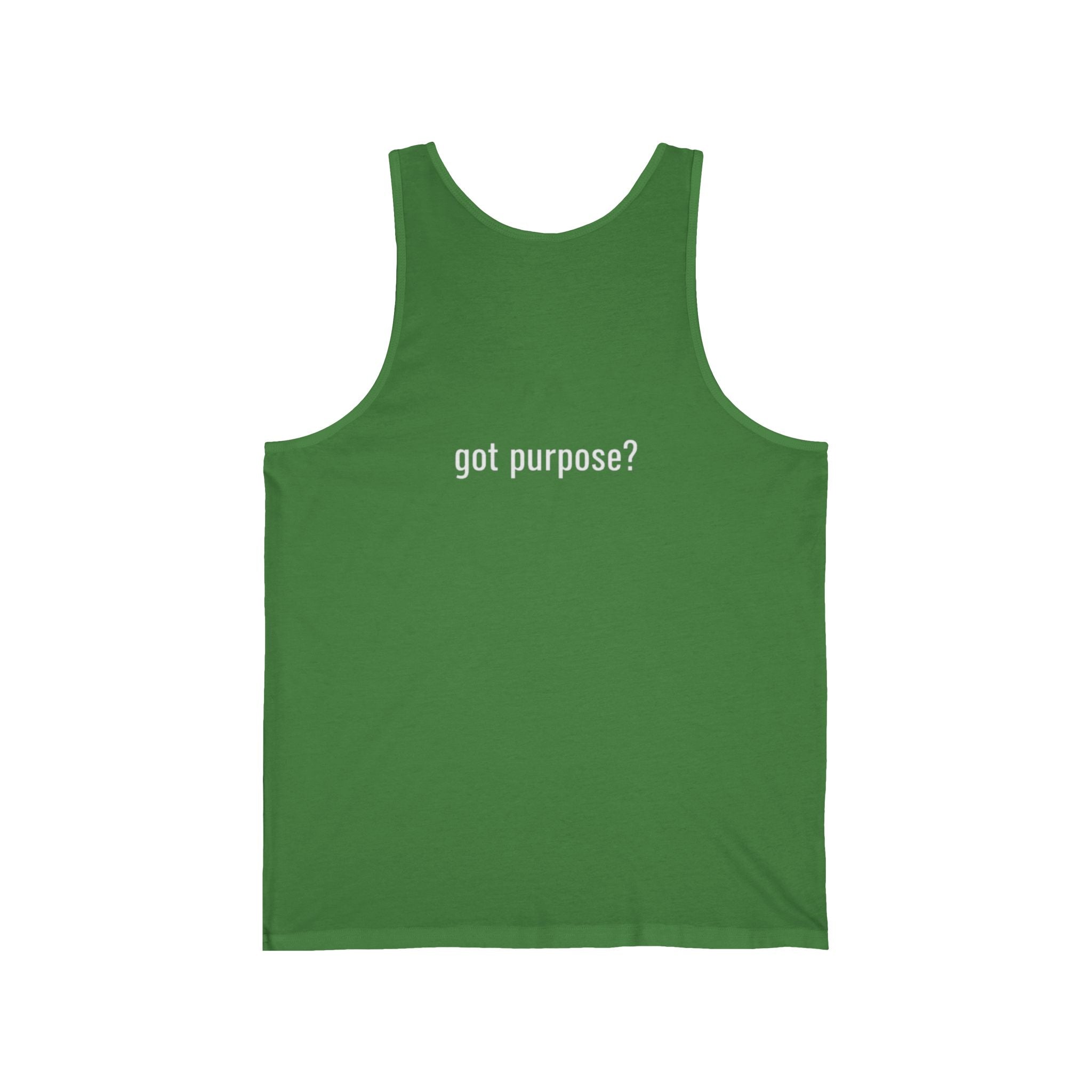 Holistic Vocation Tank Top — "got purpose?" Motivational Graphic Tank