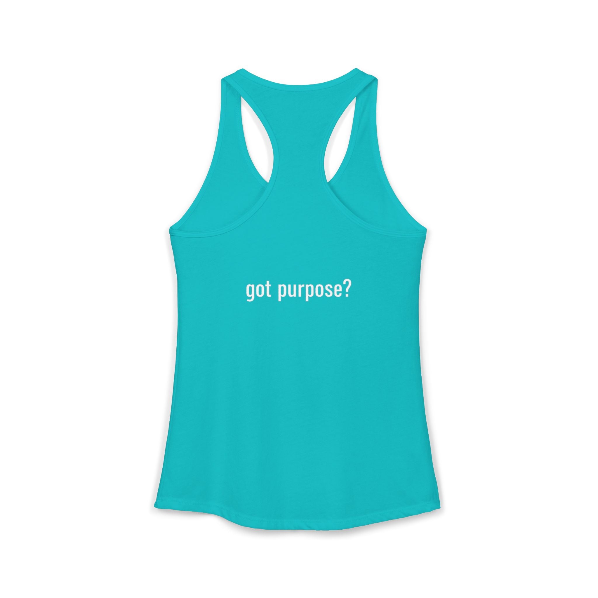 Women's Ideal Racerback Tank - White Design