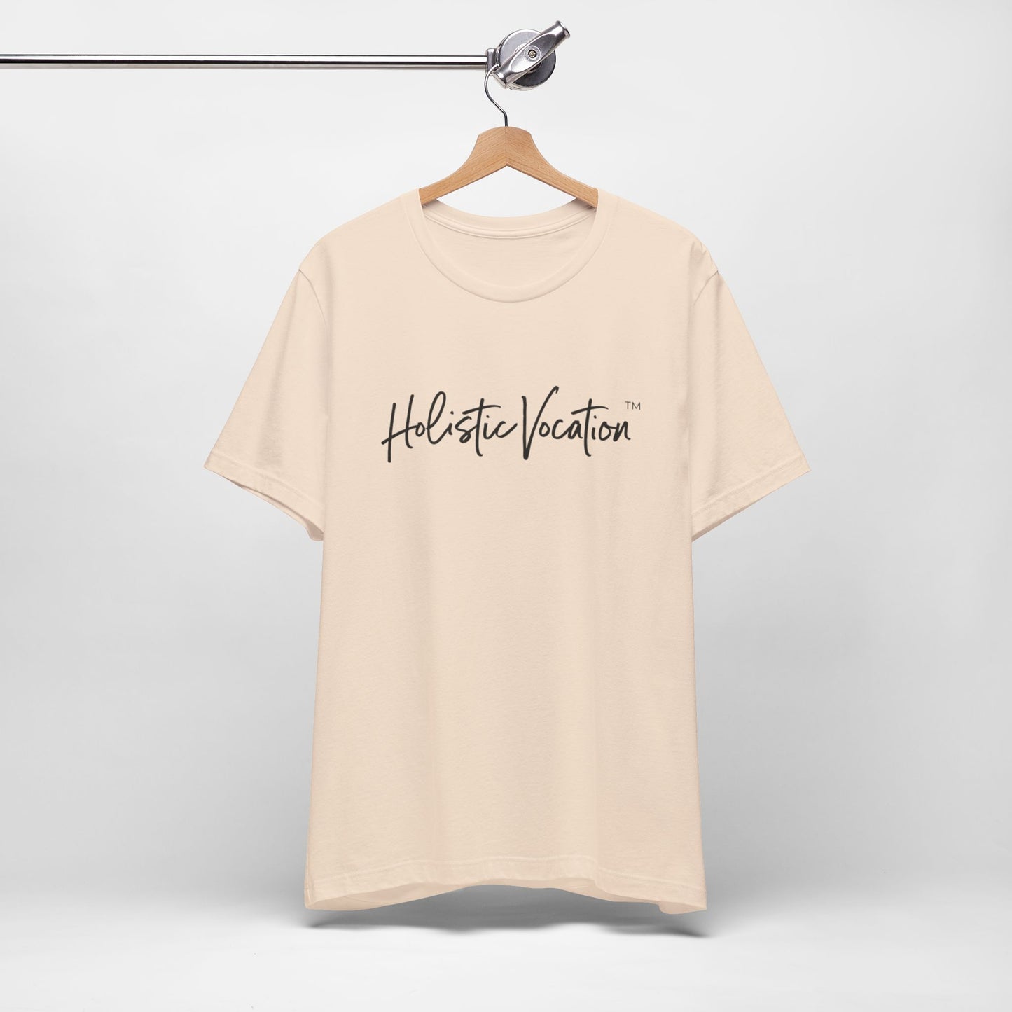 Holistic Vocation Tee — Minimal Script Spiritual Wellness T‑Shirt