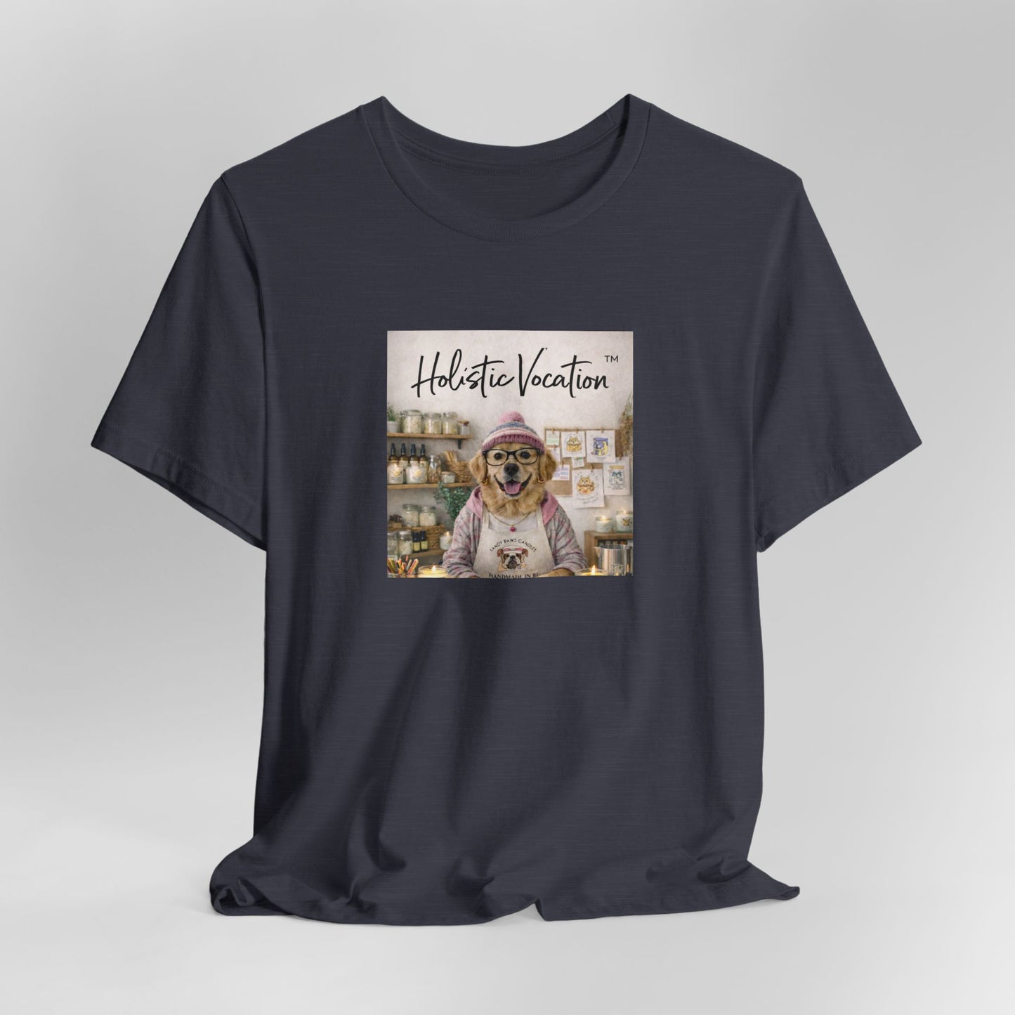 Dog Baker T‑Shirt — "Holistic Vocation" Cute Puppy Baker Graphic Tee
