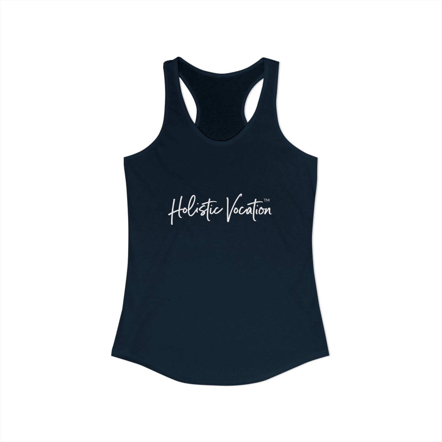 Women's Ideal Racerback Tank - White Design