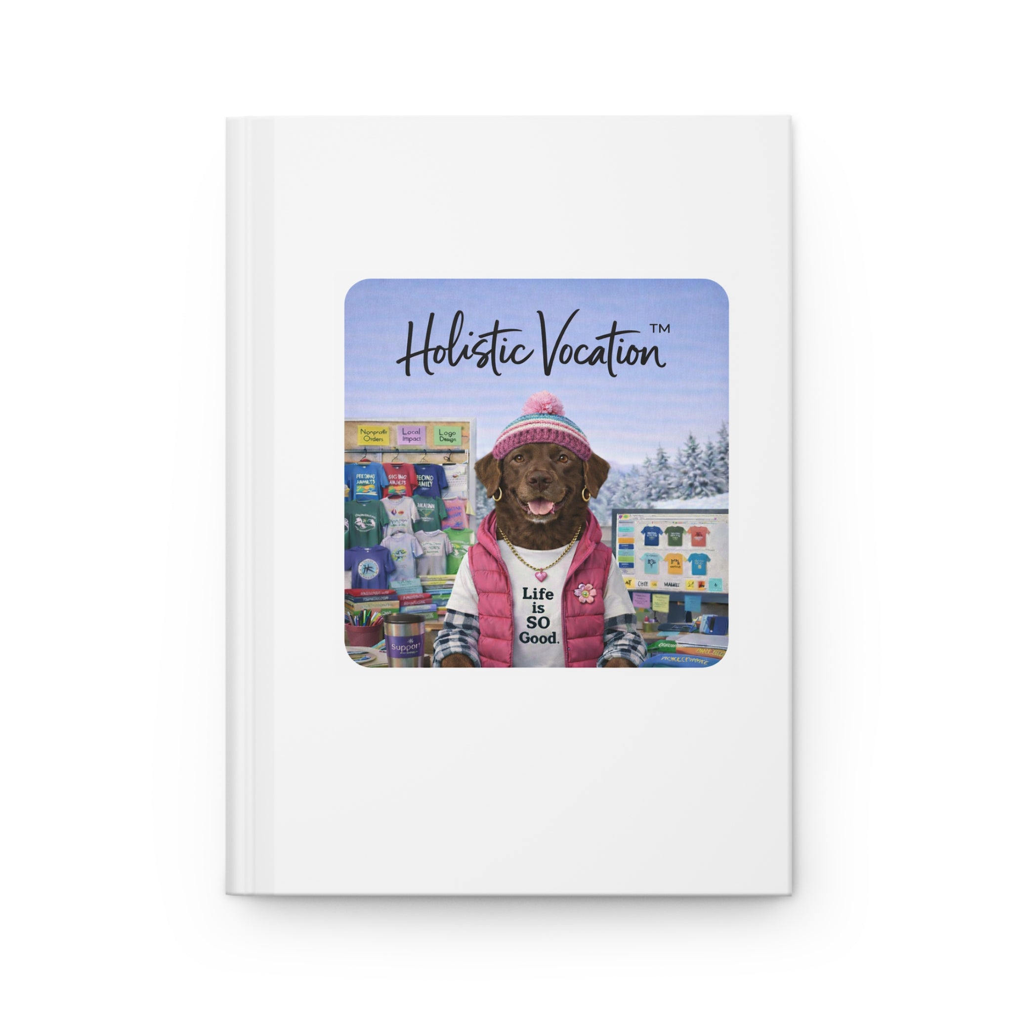 Honor your vocation Hardcover Journal —  Bear Travel Art Notebook