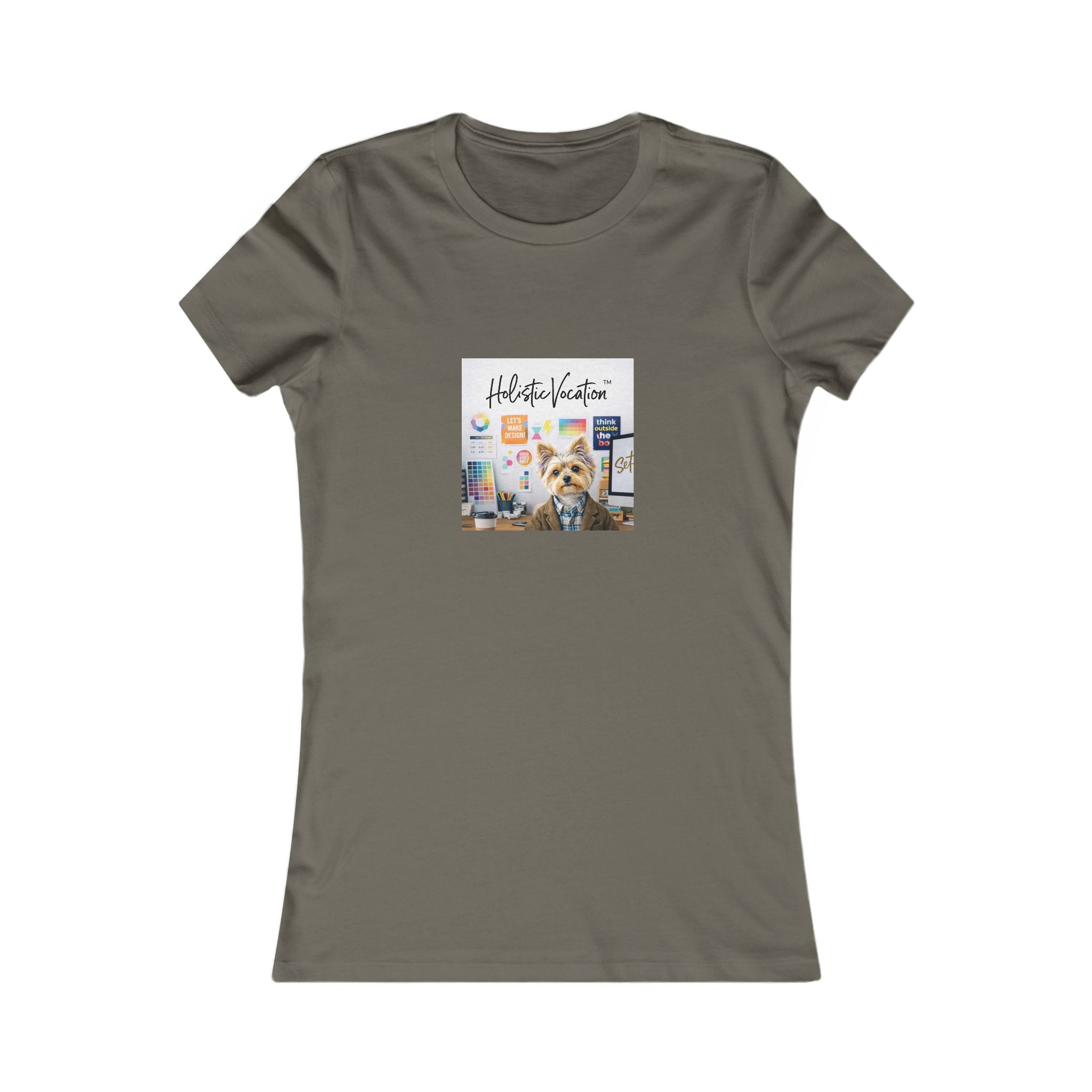 Honor your vocation Women's Dog Lover Tee — "Adopt Don't Shop" Rescue Pup Graphic