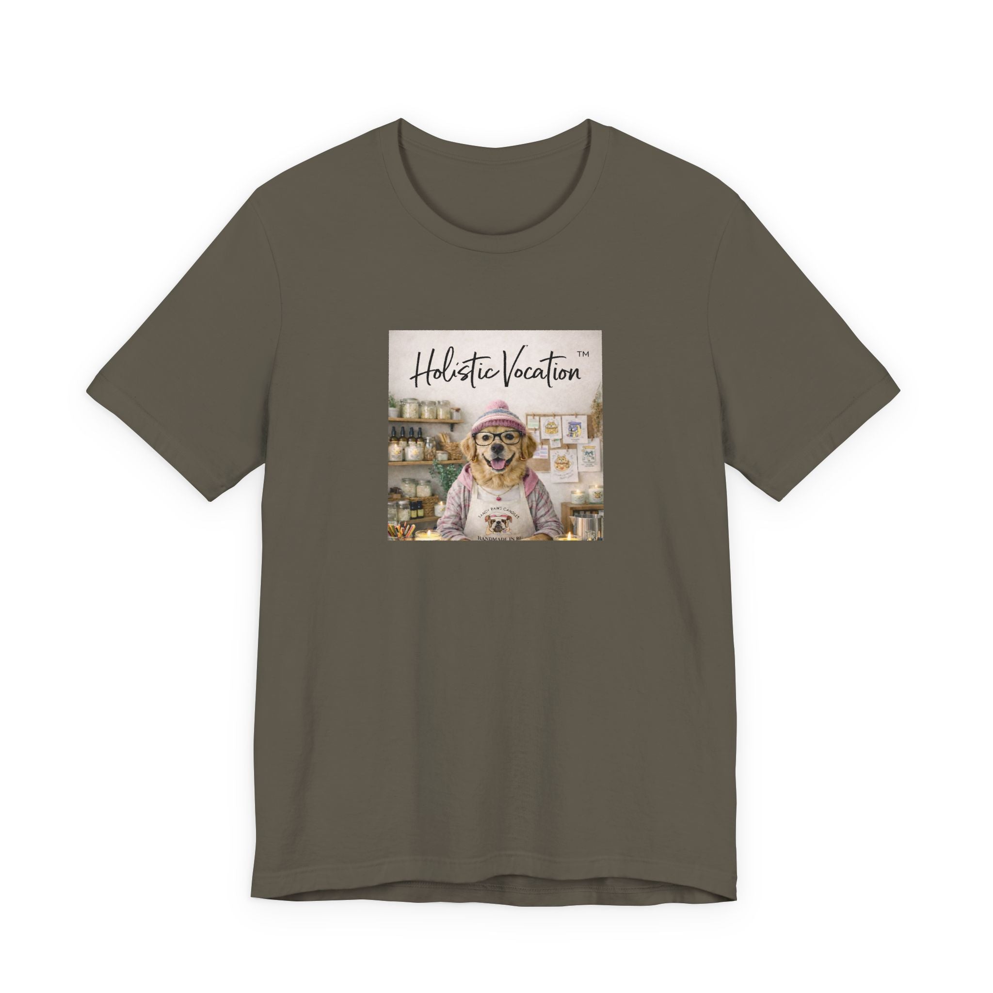 Dog Baker T‑Shirt — "Holistic Vocation" Cute Puppy Baker Graphic Tee