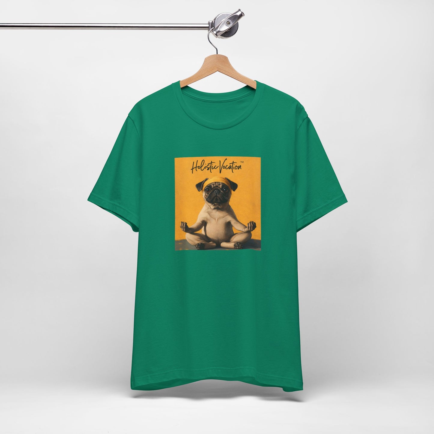 Honor your vocation Pug Meditation Tee - "Holistic Vocation" Graphic T-Shirt