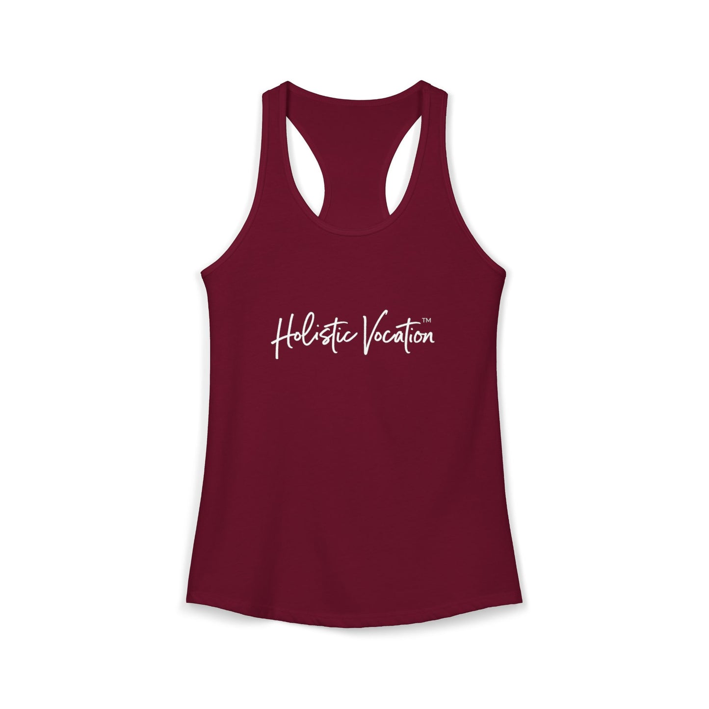 Women's Ideal Racerback Tank - White Design
