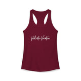 Women's Ideal Racerback Tank - White Design