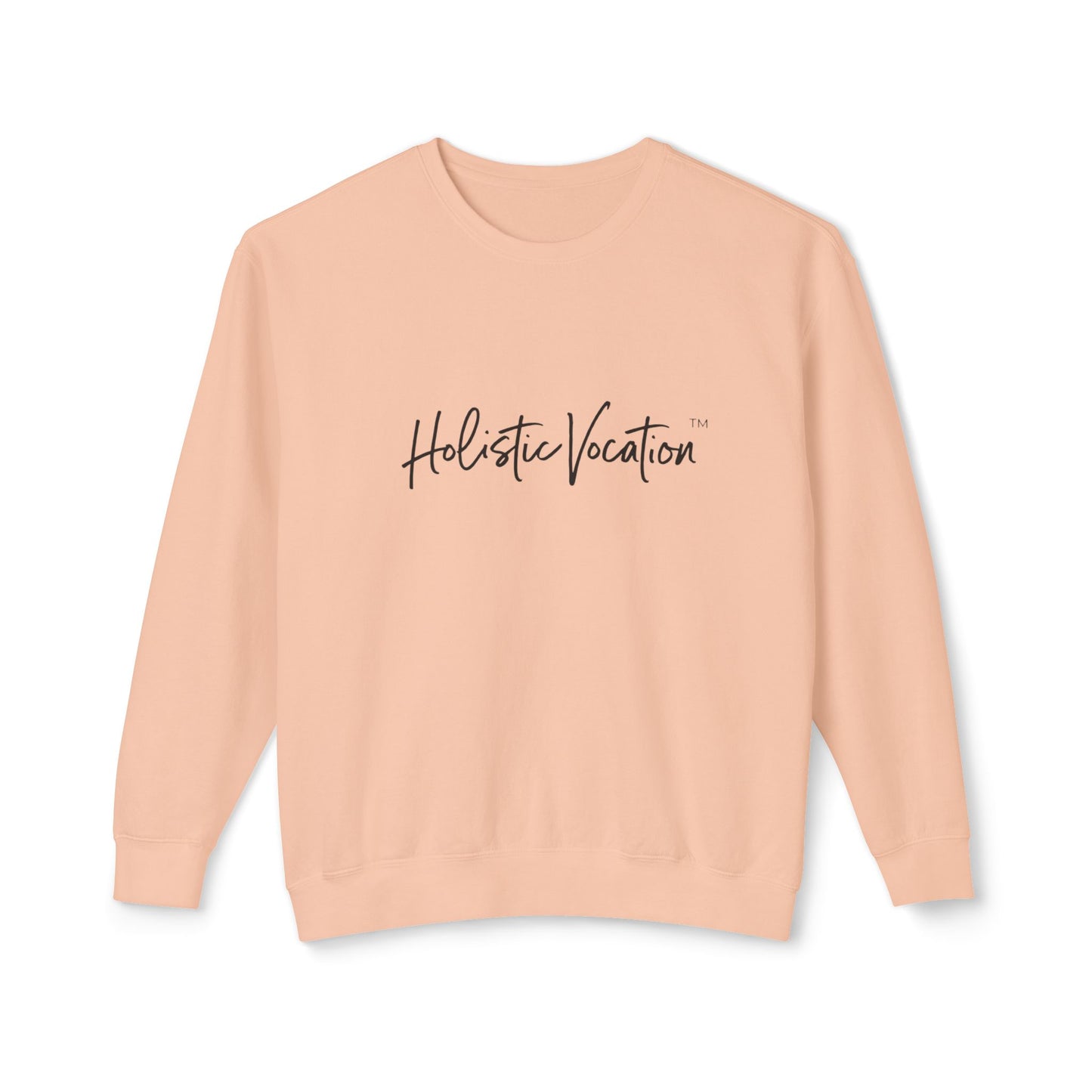Crewneck Sweatshirt — 'Holistic Vocation' Front + 'got purpose?' Back Minimal Motivational Pullover