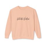Crewneck Sweatshirt — 'Holistic Vocation' Front + 'got purpose?' Back Minimal Motivational Pullover