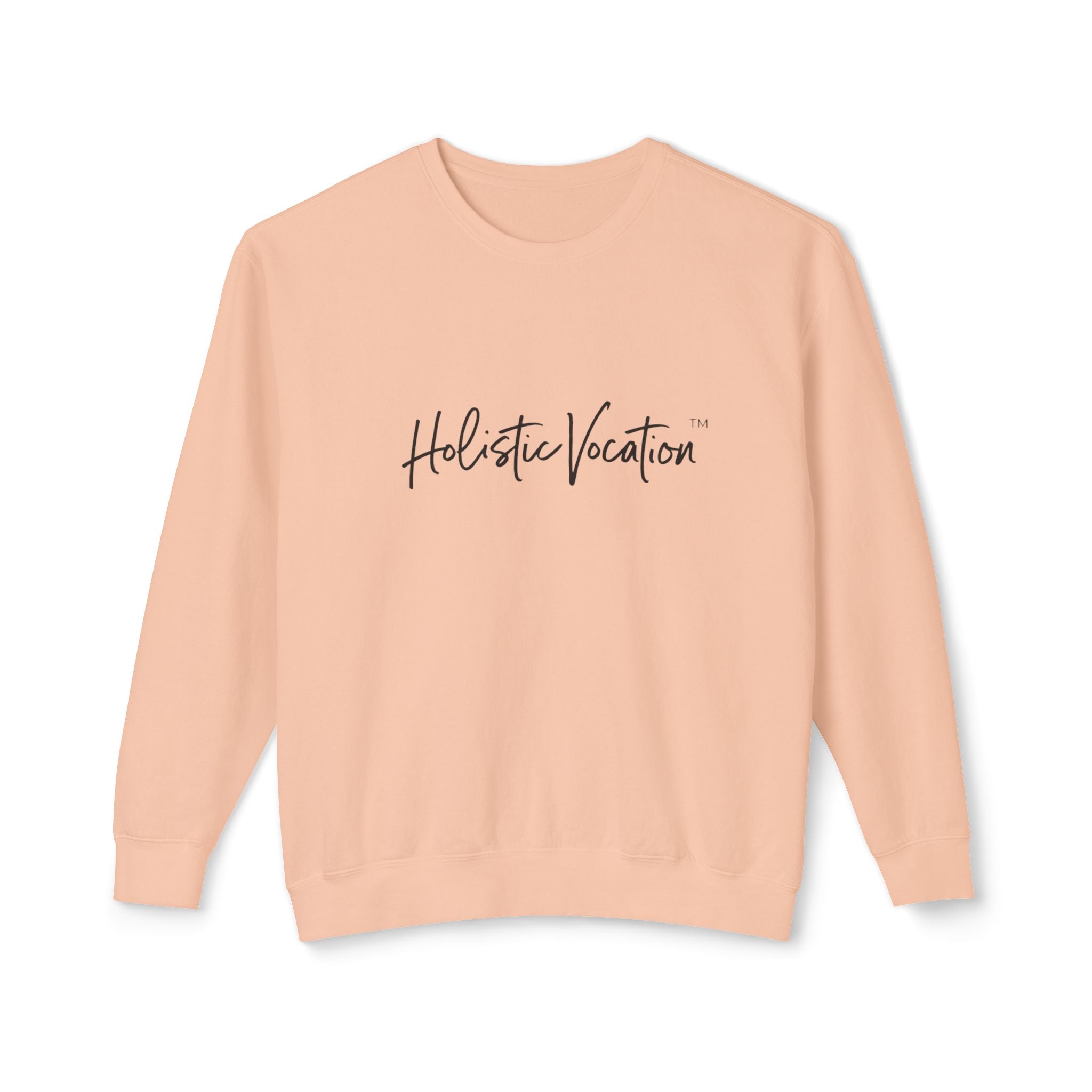 Crewneck Sweatshirt — 'Holistic Vocation' Front + 'got purpose?' Back Minimal Motivational Pullover