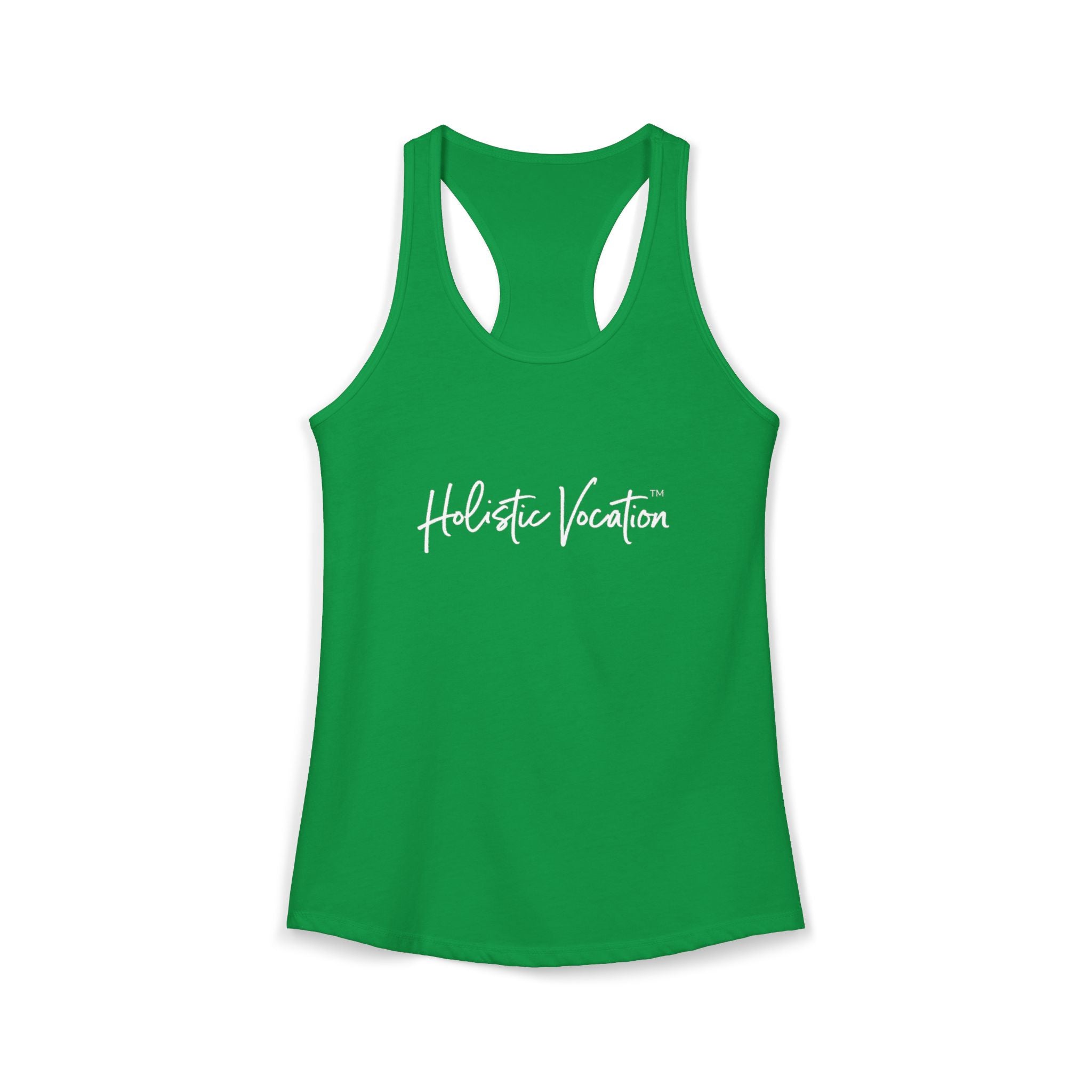 Women's Ideal Racerback Tank - White Design