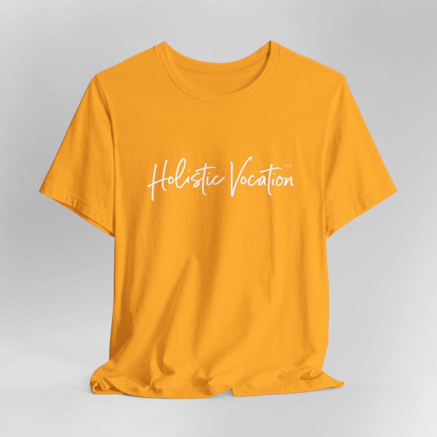 Holistic Vocation Tee — Minimal Script Spiritual Wellness T‑Shirt