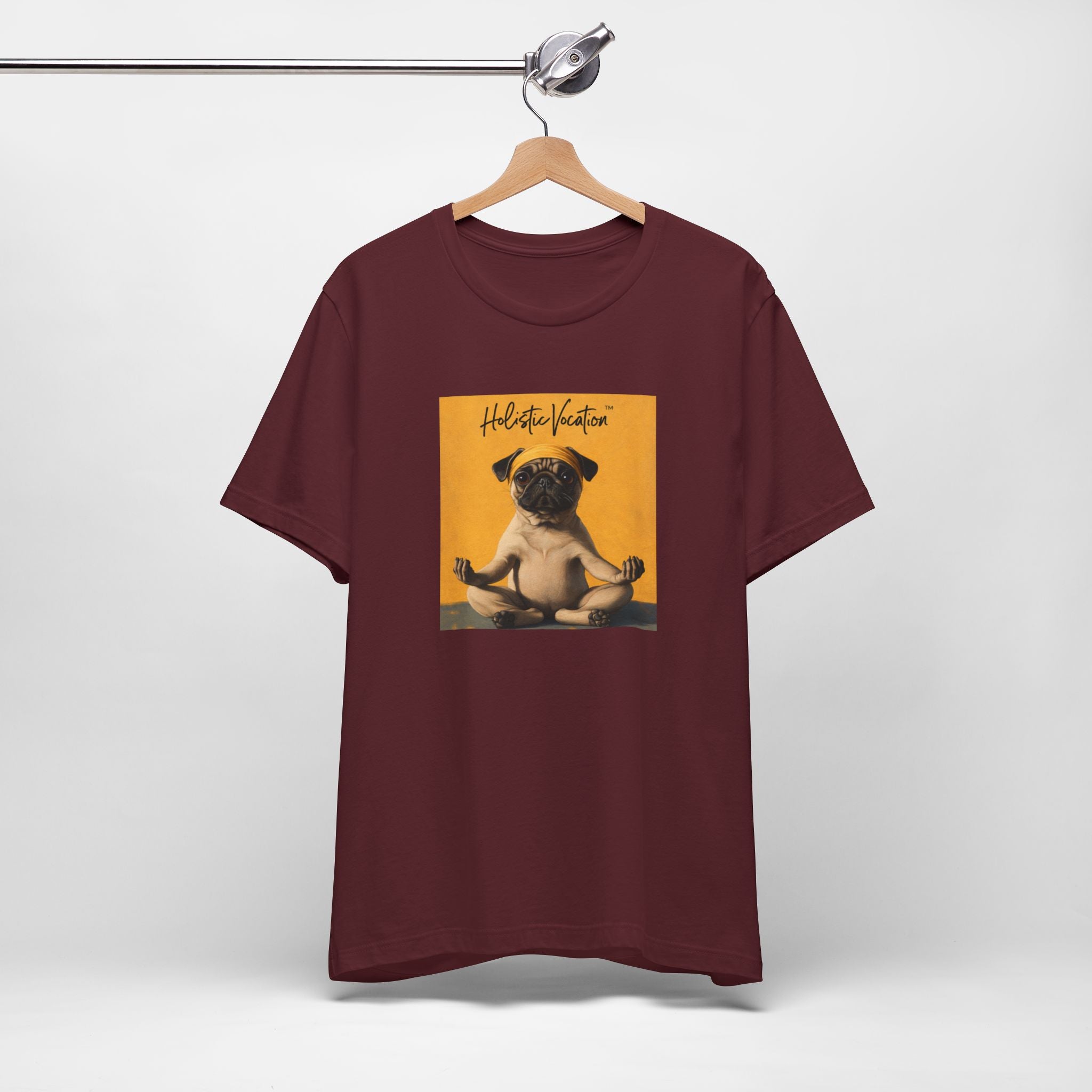 Honor your vocation Pug Meditation Tee - "Holistic Vocation" Graphic T-Shirt