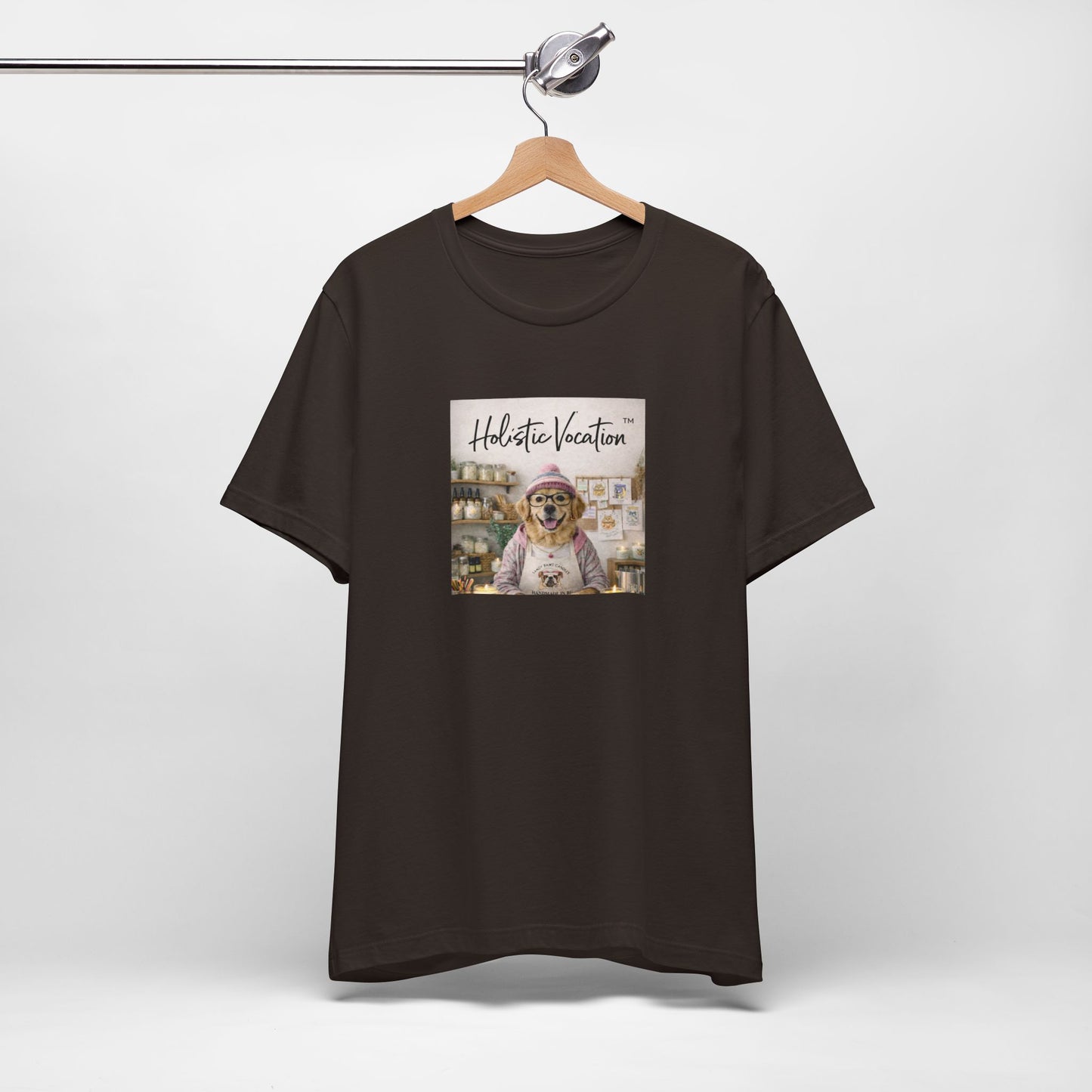 Dog Baker T‑Shirt — "Holistic Vocation" Cute Puppy Baker Graphic Tee